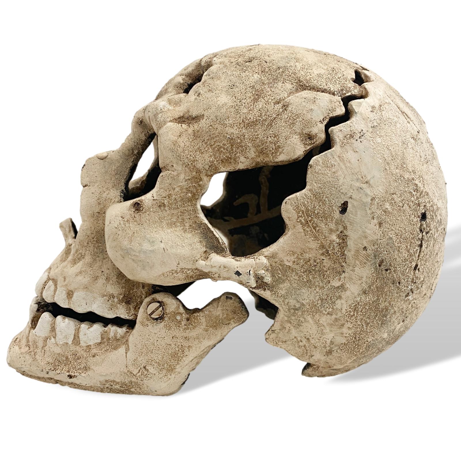 NG-86-1nNoebDrVgQq4O Skull Skull Skeleton Iron Antique Style 23cm Candlestick Halloween Gothic