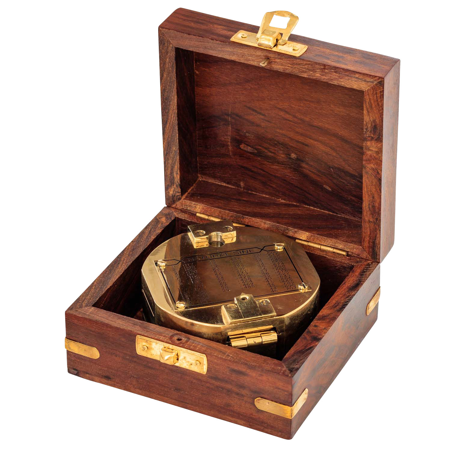 244-055MH-5 Kompass Maritim Peilkompass Schiff Navigation Messing Glas Replik Antik-Stil 9cm