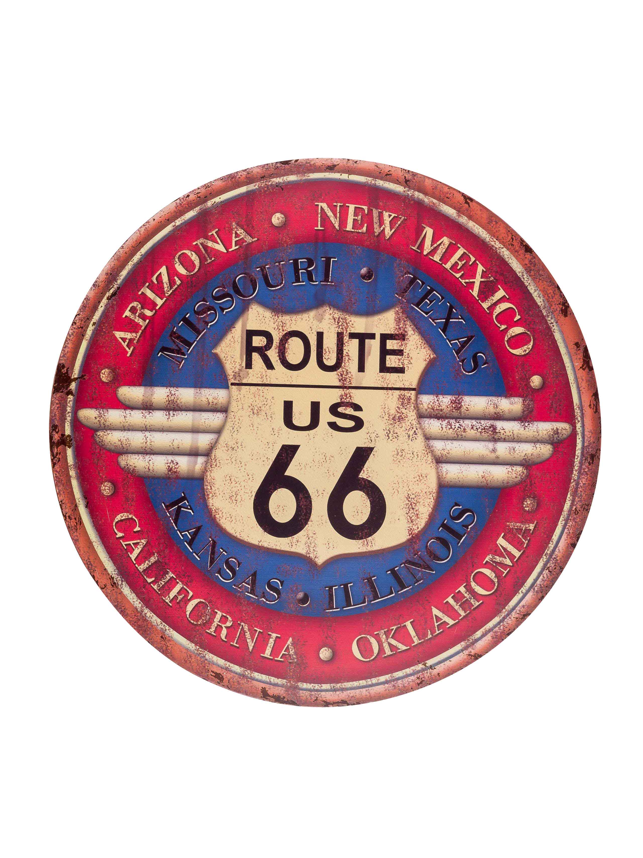 Tin Sign wall inscription route 66 arizona america usa 60cm nostalgia