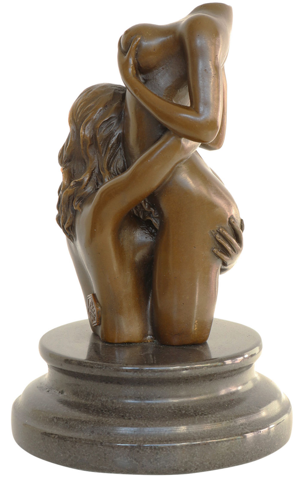 Bronzeskulptur Frau Akt Erotik Antik-Stil Bronze Figur Statue - 18cm