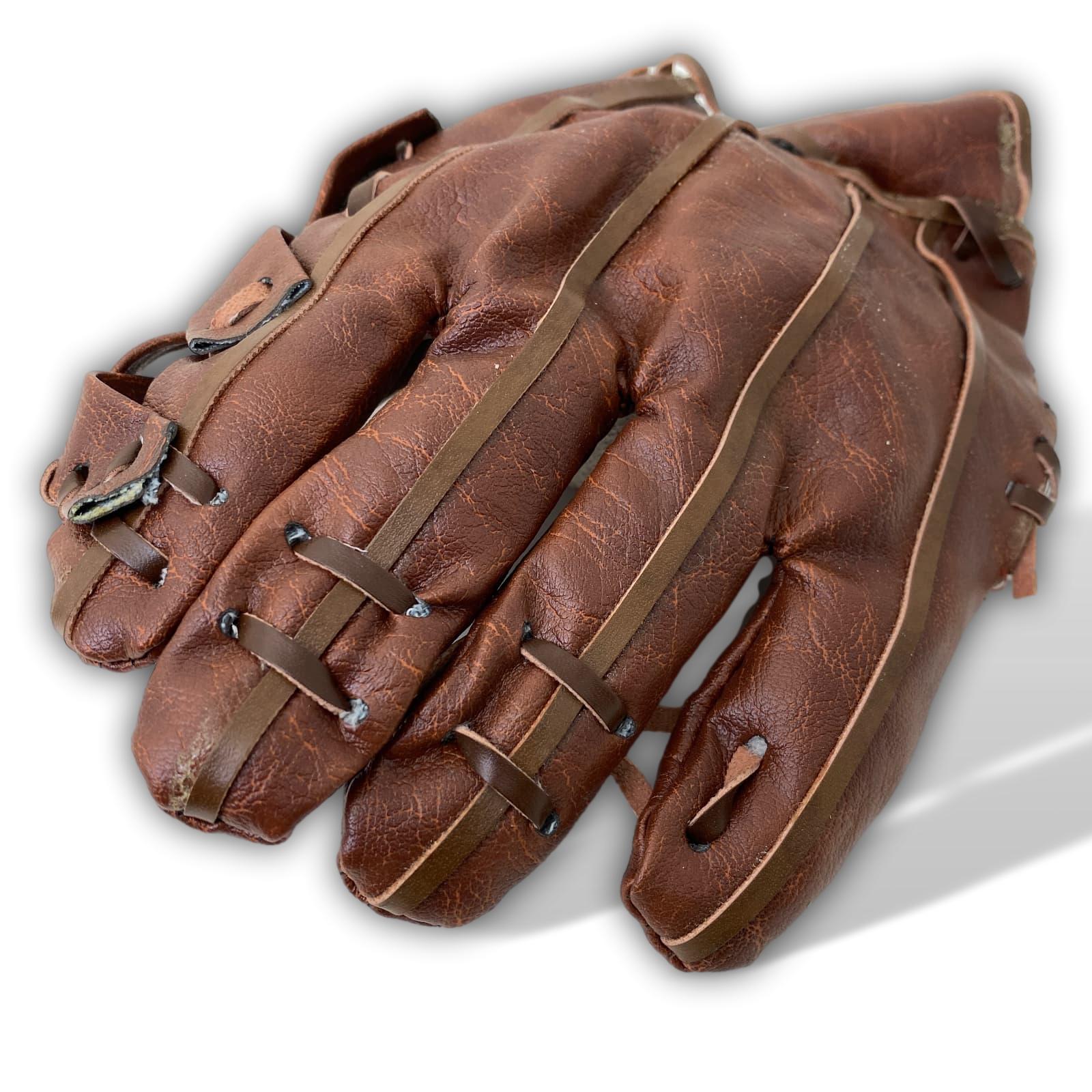 600E951-3 Baseball Handschuh mit Ball Dekoration Wanddeko USA Kunstleder Antik-Stil