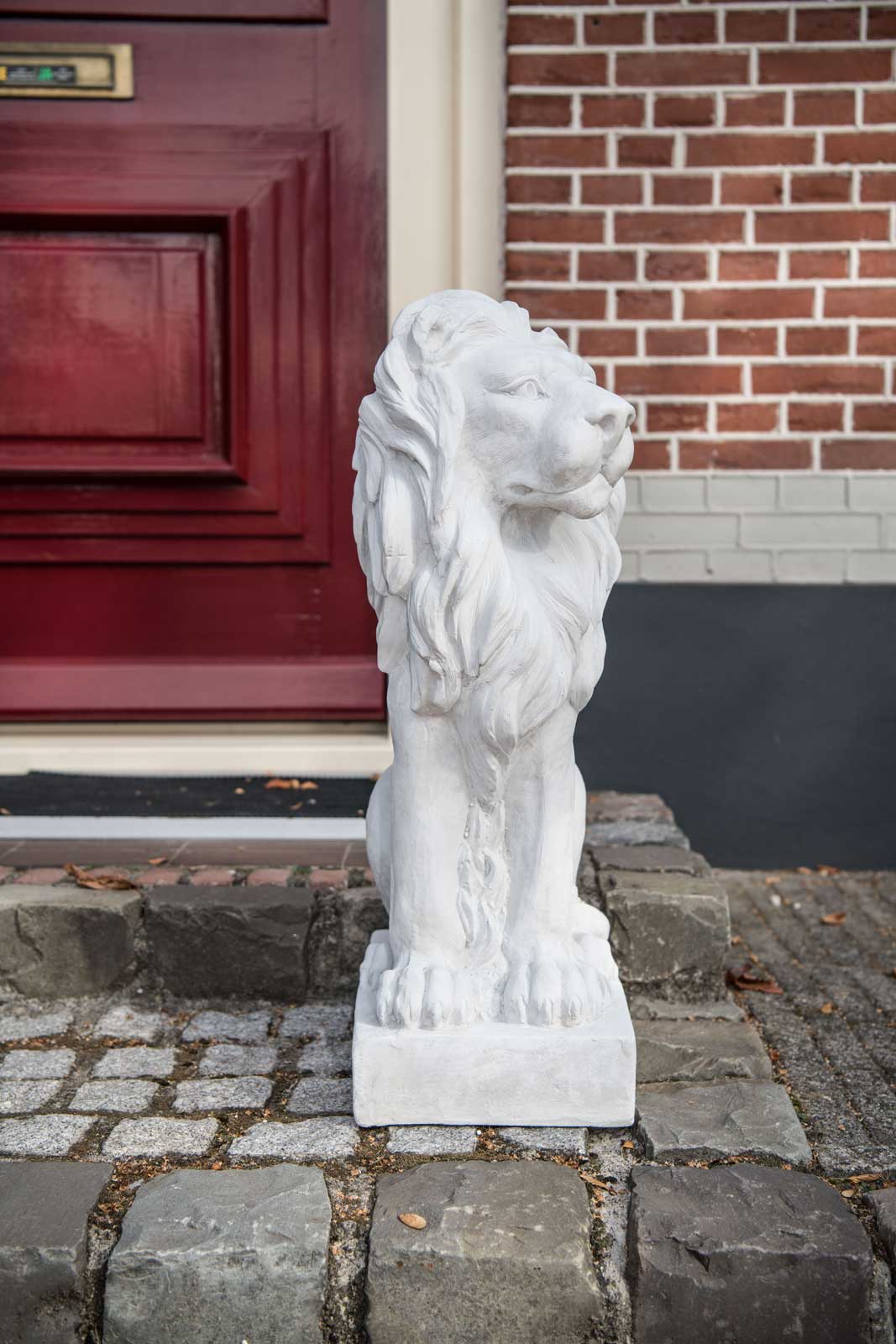 XXL Löwe Skulptur Figur Statue Garten Haus Antik-Stil Gartendeko 75cm
