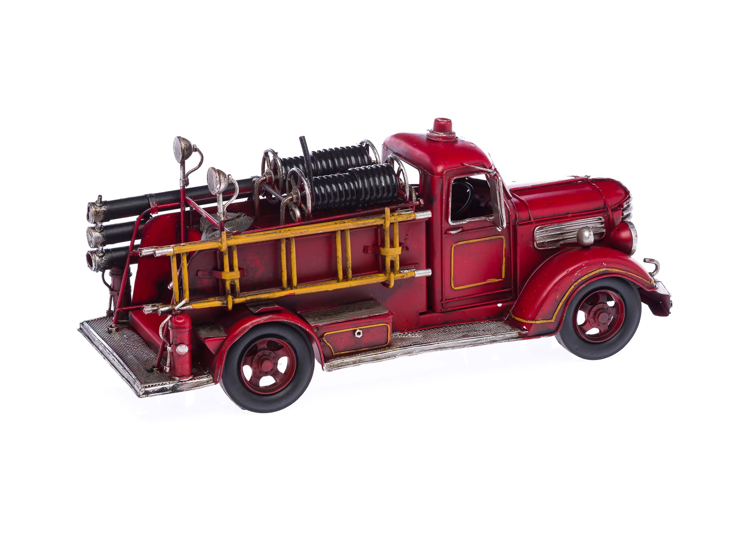 Feuerwehrauto Modellfahrzeug Feuerwehr antik Stil 41cm Auto Blech model car