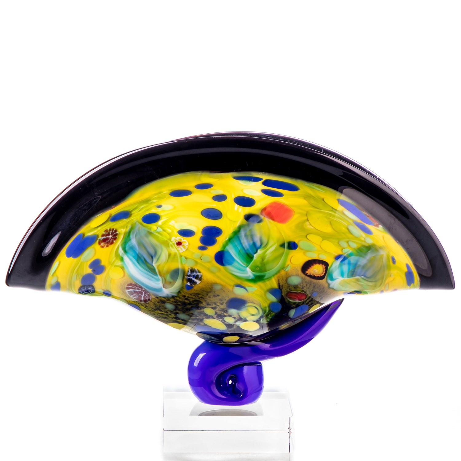 schale-aubaho1 Glasschale im Italien Murano antik Stil Breite 43cm 6kg Glas Schale glass bowl