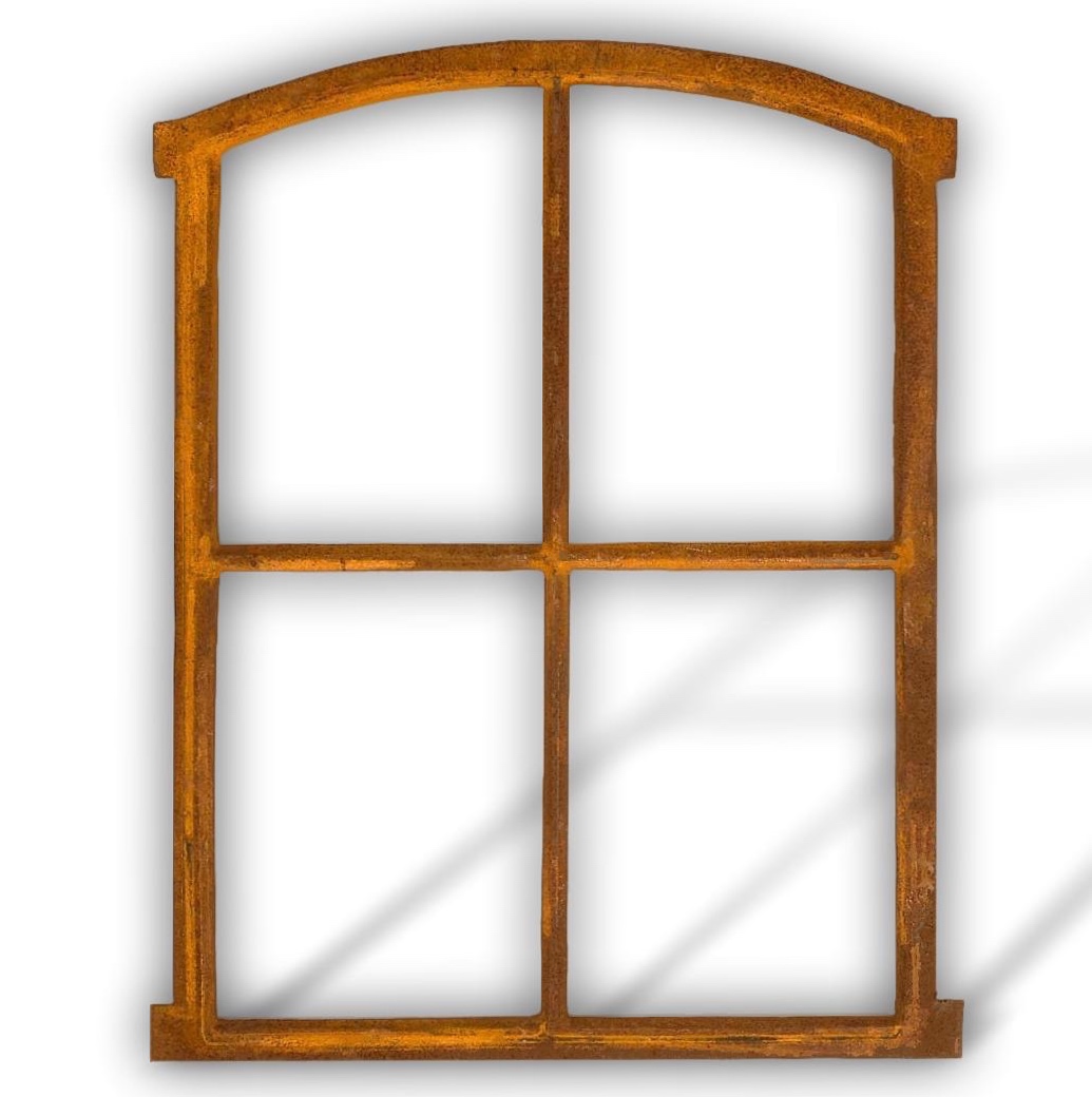 aubaho-Fenster-1-auktionshaus-bad-homburg Stallfenster Eisenfenster Scheunenfenster Eisen Fenster 64x48cm im Antik-Stil