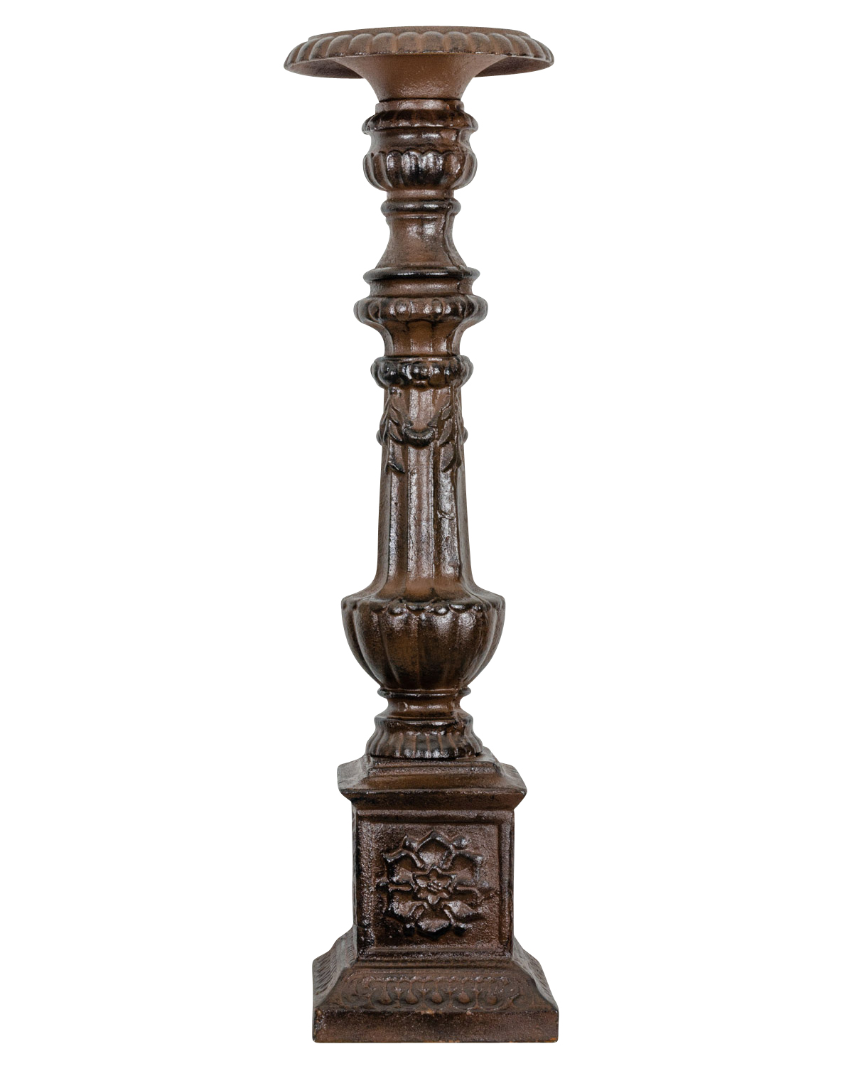 MB-32-3 Kerzenleuchter Altarleuchter Kandelaber Kerzenständer Antik-Stil 70cm braun