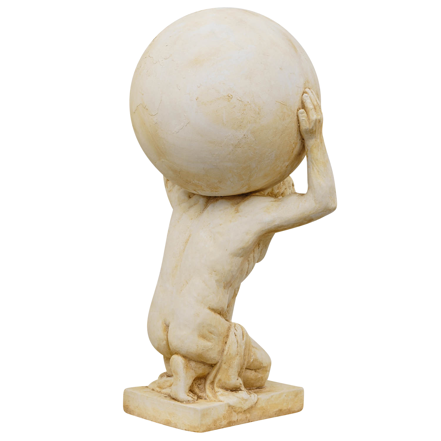 TZ-17-3 XL Atlas Titan Weltkugel Skulptur Figur Statue Garten Haus Antik-Stil 69cm