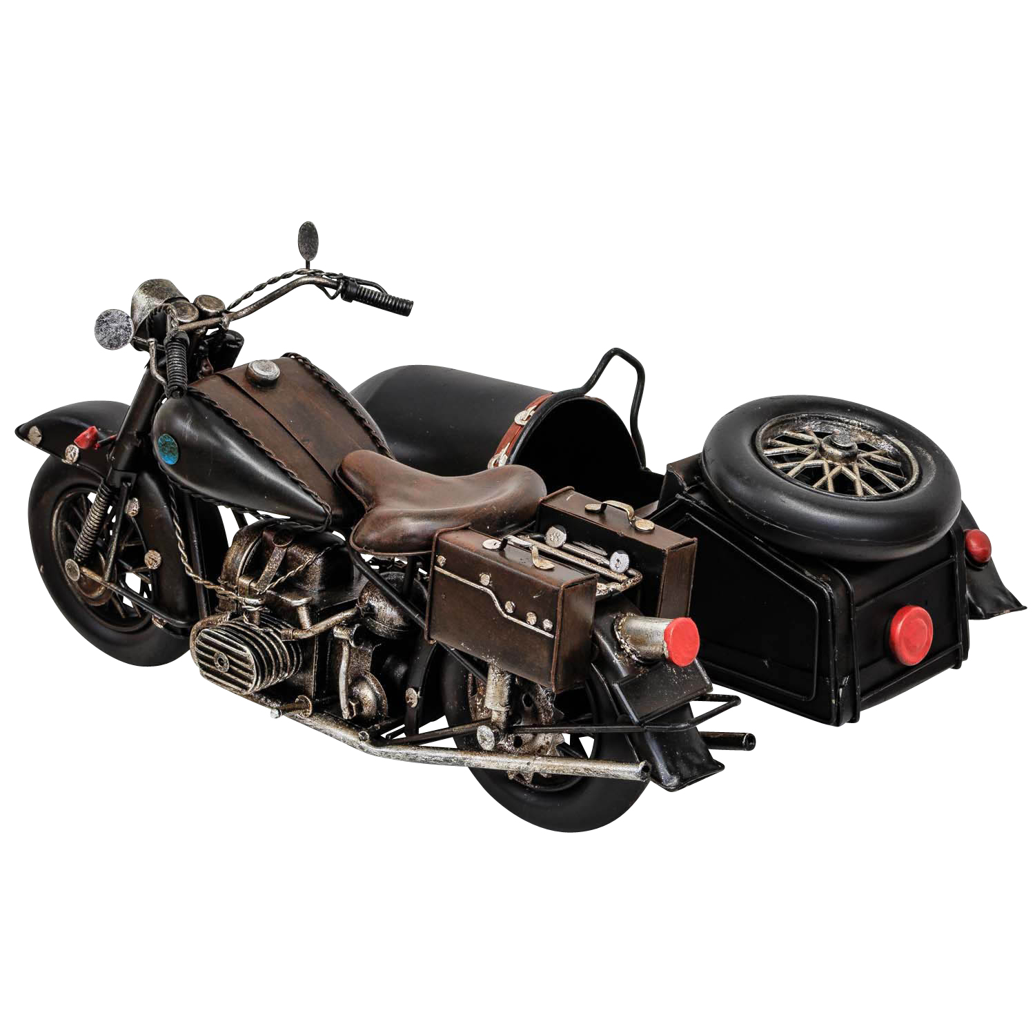 BL-211-3rkXBonb8LHvhp Modellmotorrad Nostalgie Blech Metall Motorrad Oldtimer Antik-Stil 35cm