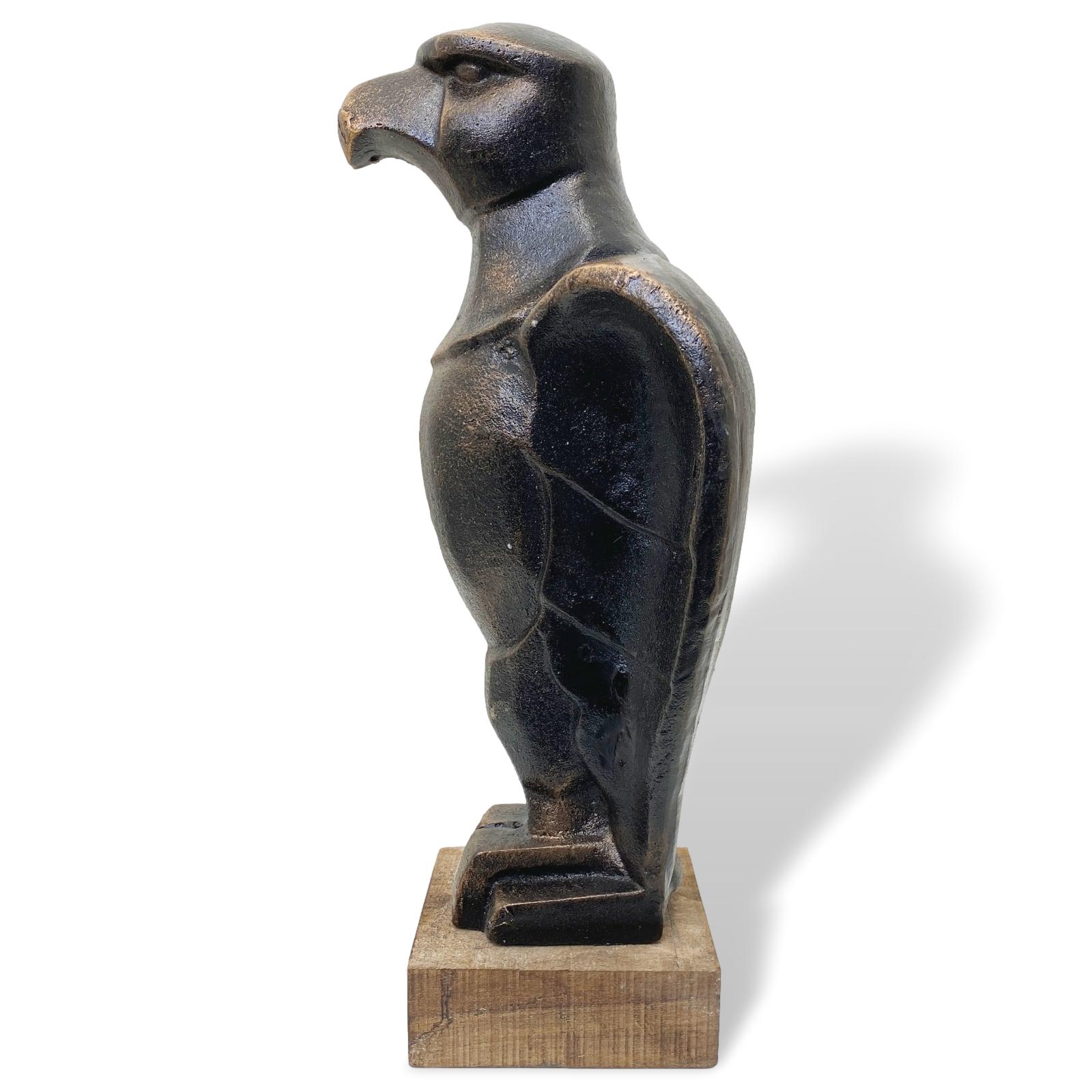 Skulptur Adler Figur Metall Bronze-Optik Art-Deko-Antik-Stil nach Klimt Replik Sculpture eagle figurine metal bronze look antique style after Klimt replica