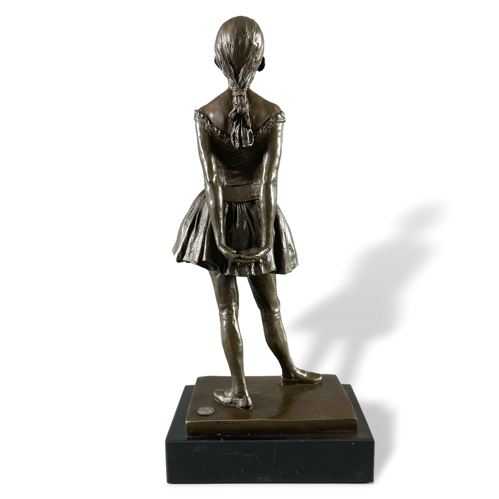 Bronzeskulptur Kopie nach Degas Tänzerin Ballerina Ballett Replik Skulptur 38cm