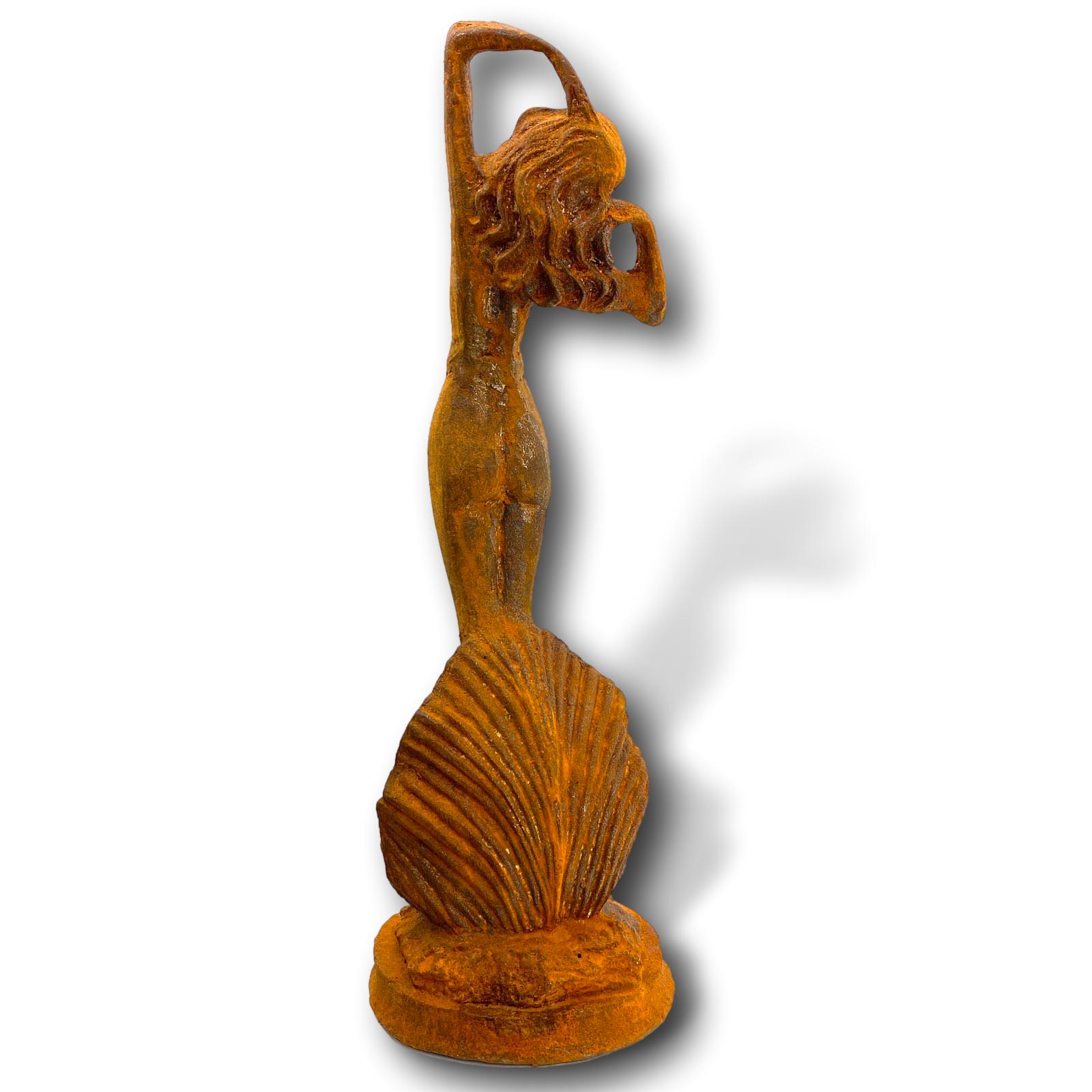 aubaho-IZ-55-4a Skulptur Frau Akt Erotik Liebe Eisen Rost Figur Statue Antik-Stil Venus