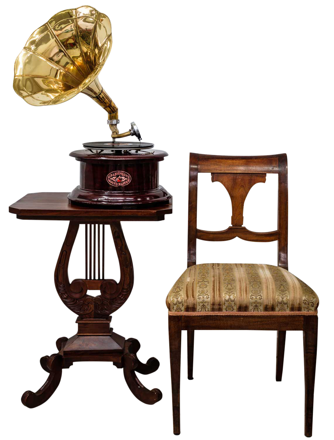 12 Nostalgie Grammophon rund Dekoration Trichter Grammofon Antik Stil (h2)