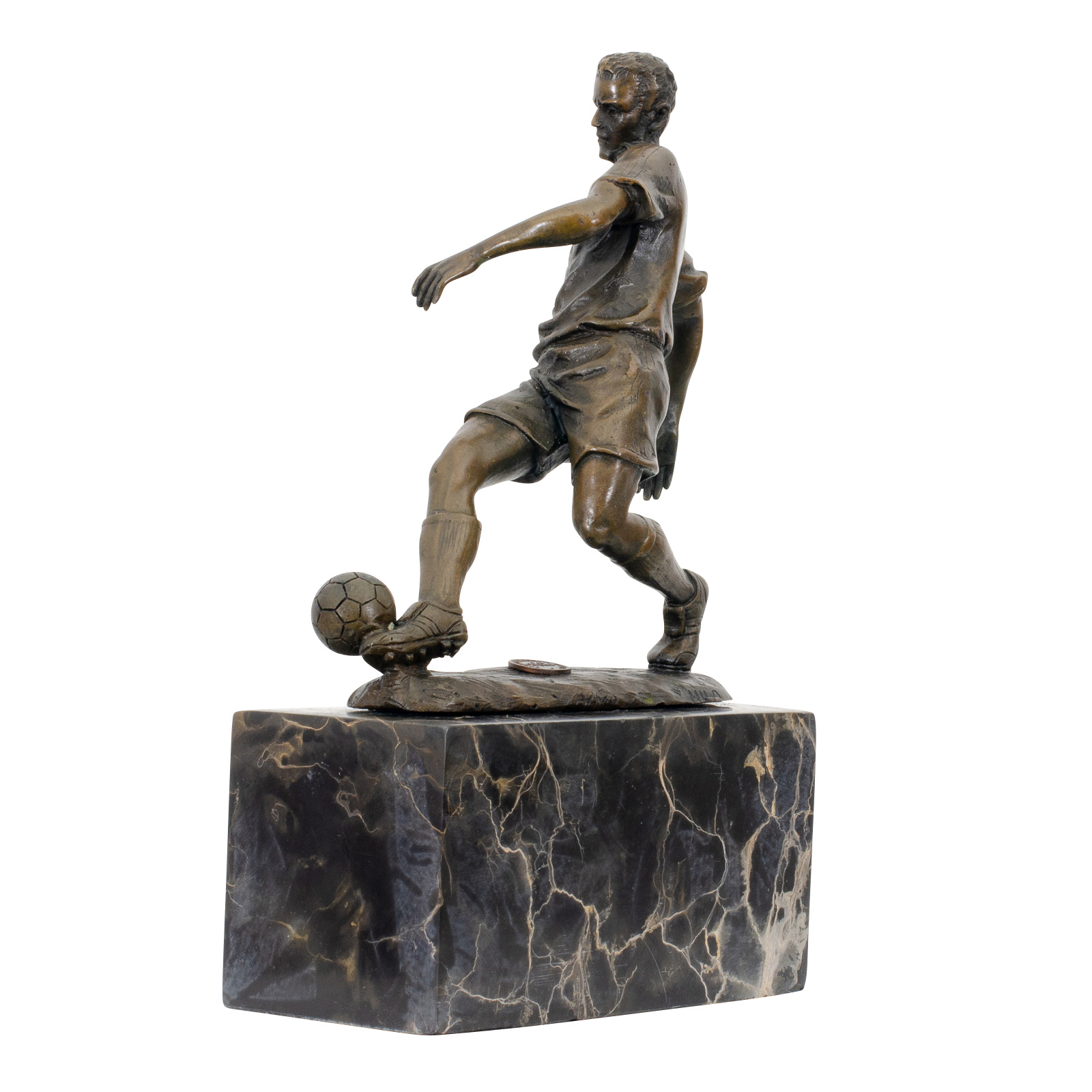 Sl-27-3 Bronzeskulptur Fussball Bronze Skulptur Figur Trophäe Pokal Verein Statue