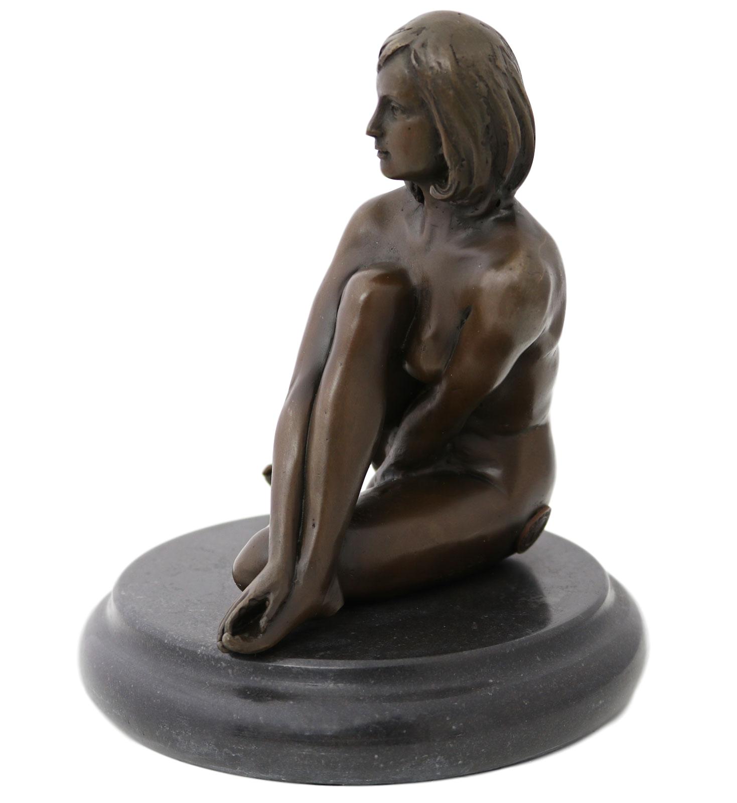KF-49-102 Bronzeskulptur Erotik erotische Kunst Frau Antik-Stil Bronze Figur Statue 17cm