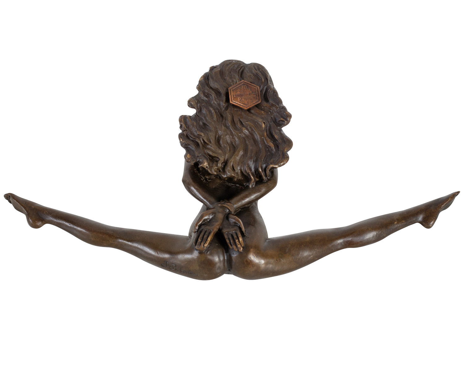 Bronzeskulptur Erotik erotische Kunst Akt Bronze Figur Statue Antik-Stil 21cm