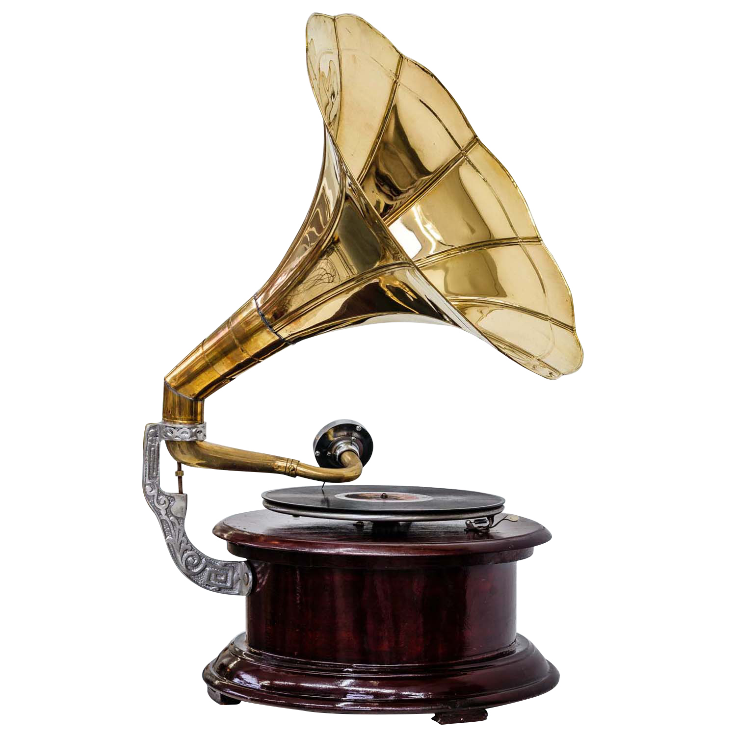 11 Nostalgie Grammophon rund Dekoration Trichter Grammofon Antik Stil (h2)