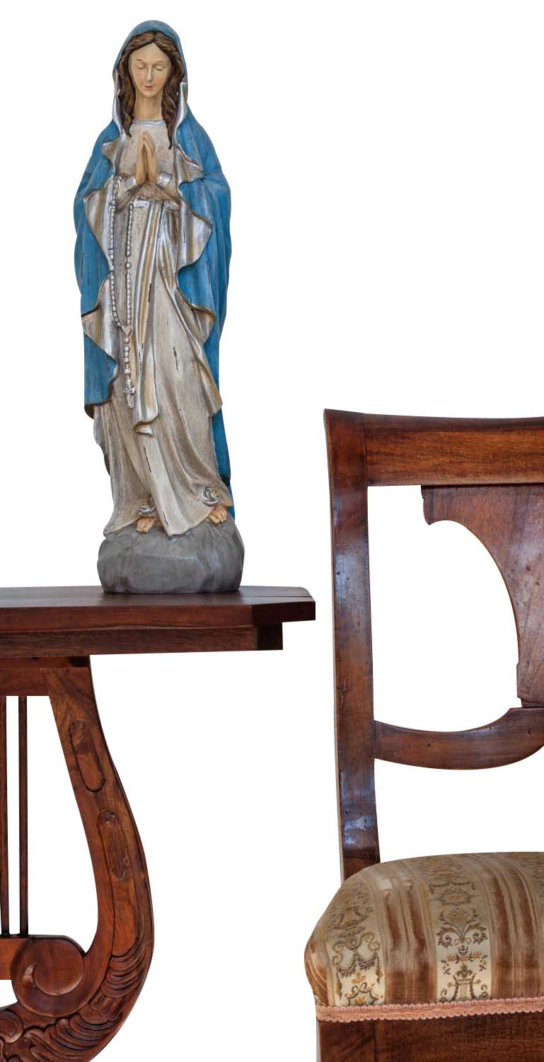 Skulptur Madonna 49cm Heiligenfigur Maria Figur Statue Antik-Stil