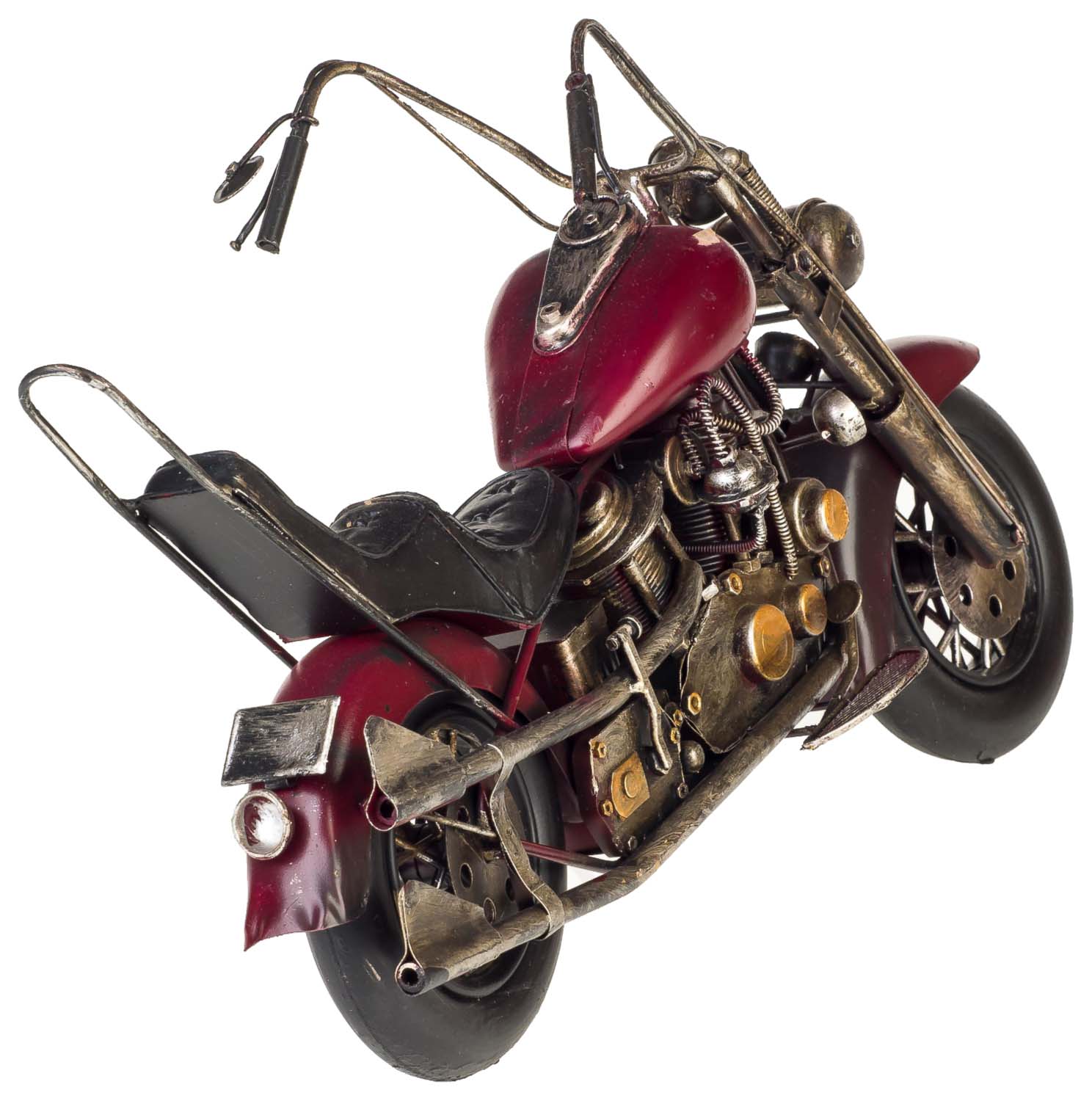 BL-268-03 Modell Chopper Modellmotorrad Motorrad Nostalgie Blech Metall Antik-Stil 41cm