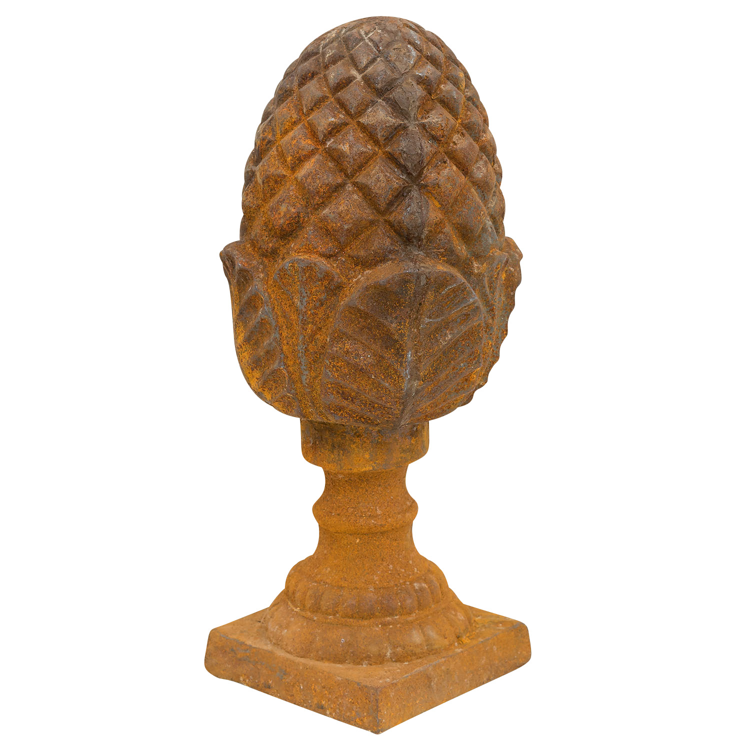 aubaho-zap01-4 Zapfen Tannenzapfen Pinienzapfen Eisen Garten Deko Gartendeko 45cm Antik-Stil