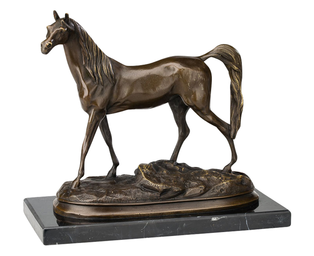 im-bronze119 Bronze Pferd Araber Bronzeskulptur Bronzefigur Figur Skulptur antik Stil horse