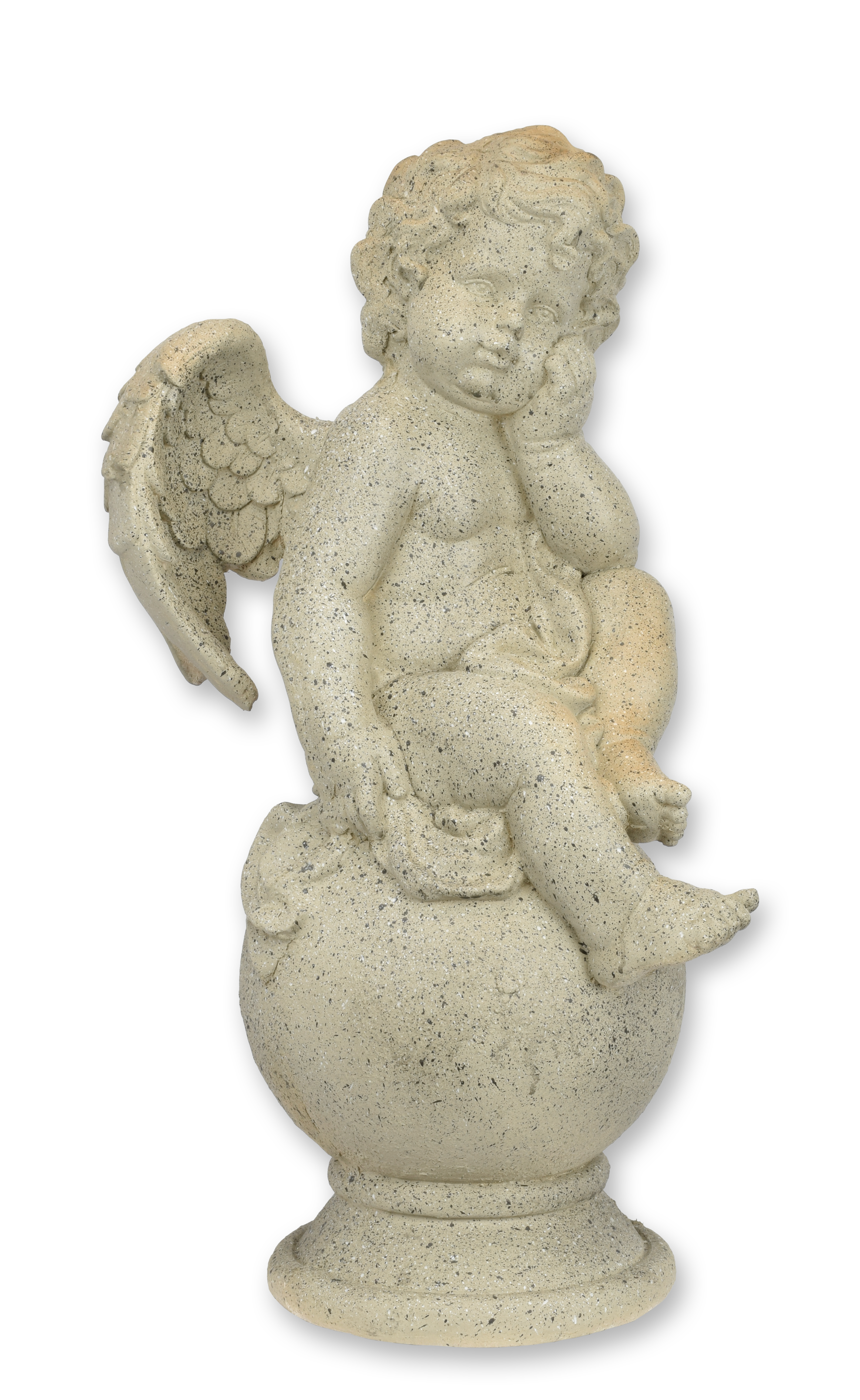 An mgo sculpture of a putto replica retro design decoration