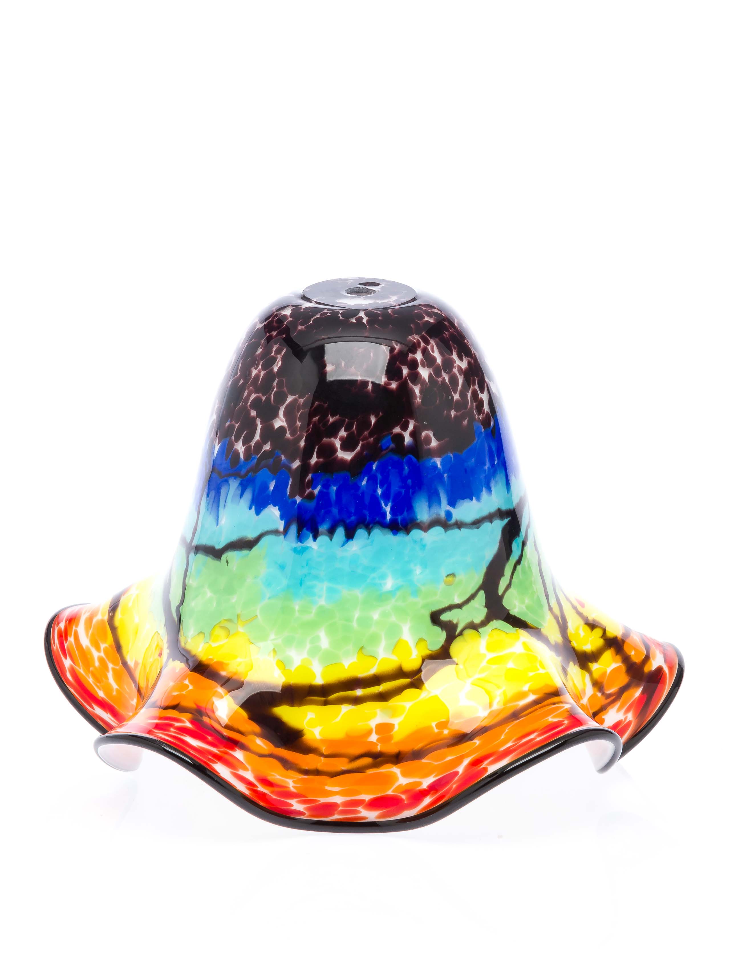 GS3006-3 Lampenschirm Tischlampe Lampe Glas Glasschirm Murano Stil glass lampshade farbig