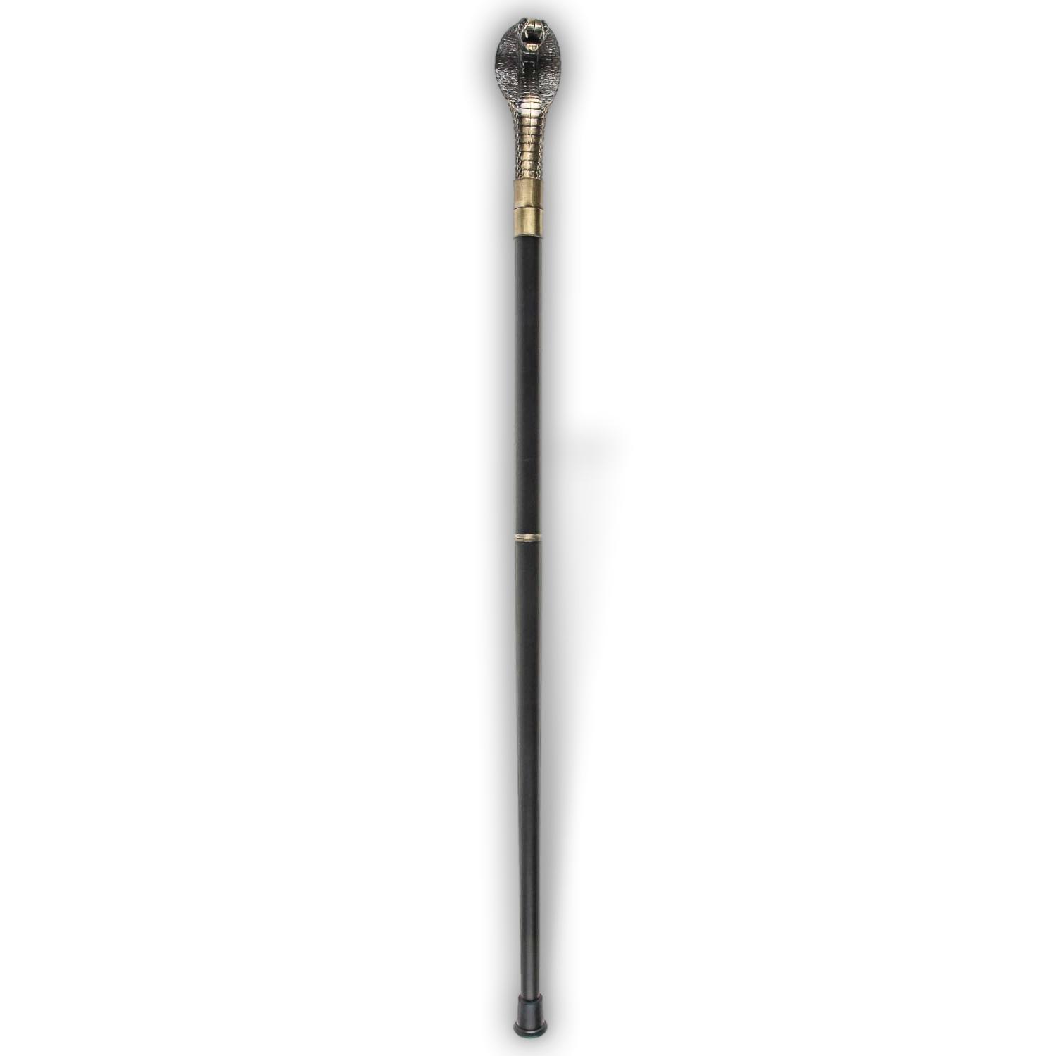 AW-6-02Qj5CiPTEKYrEs Spazierstock Wanderstock Kobra Schlange Cobra Flanierstock Gehstock Antik-Stil
