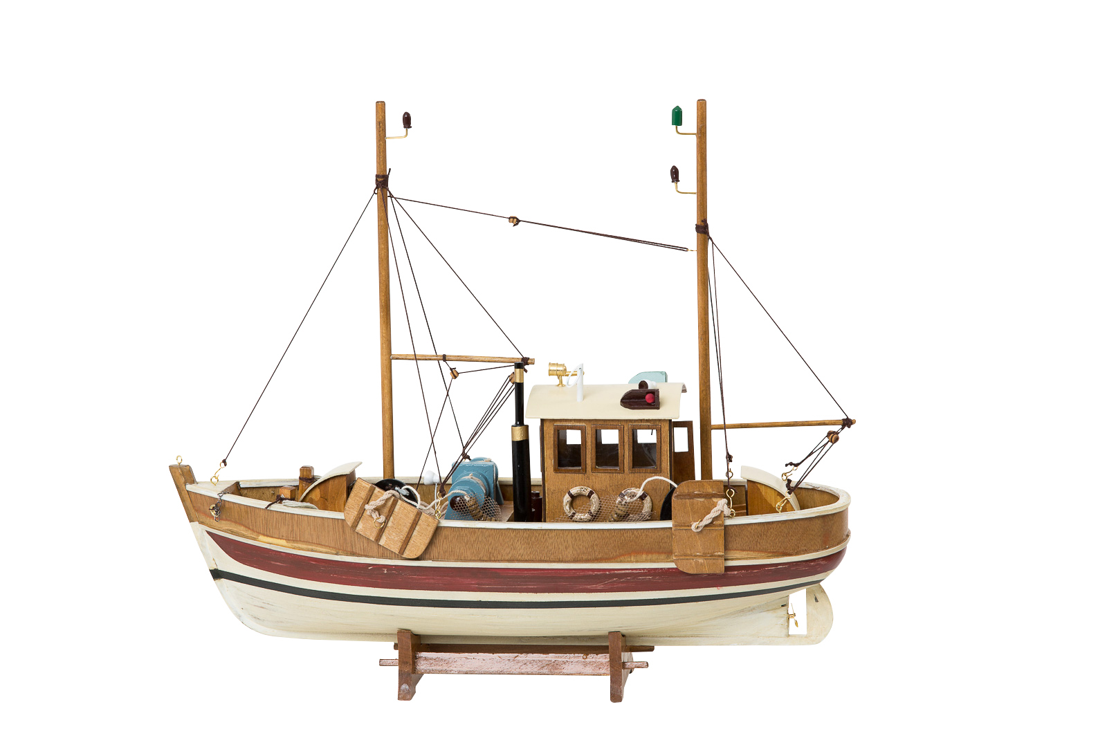 aubaho-150205-s4-0357c6a09cd6297 Kutter Fischerboot Fischkutter Holzschiff Schiff Boot Schiffsmodell 45cm Modell