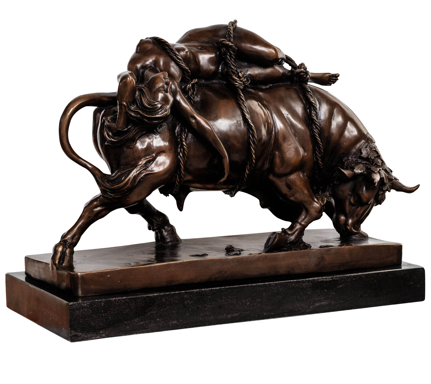 YY-11-5 Bronzeskulptur Europa Stier nach Marcel Debut Stil Bronze Figur Skulptur Replik
