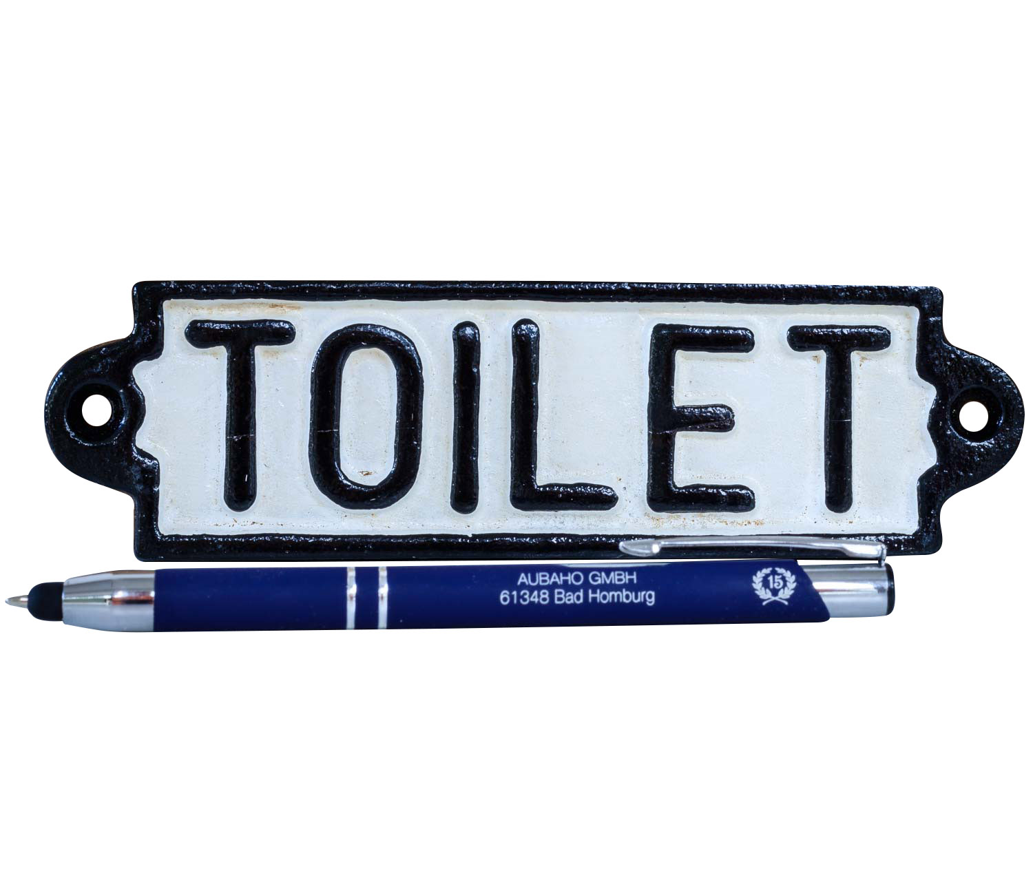 CS-9-3 Nostalgie Türschild Schild Toilet Toilette Gäste WC 16cm Eisen Antik-Stil