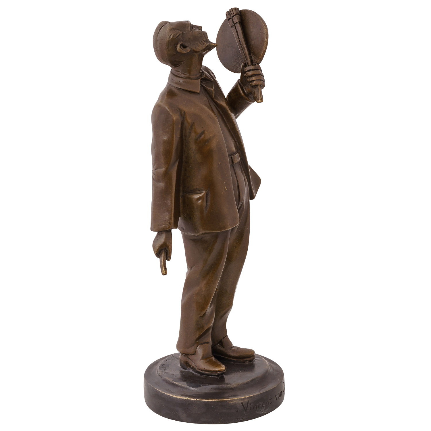 BE-72-4 Bronzefigur Vincent van Gogh Maler Künstler Malerei Kunst Büste Skulptur Bronze