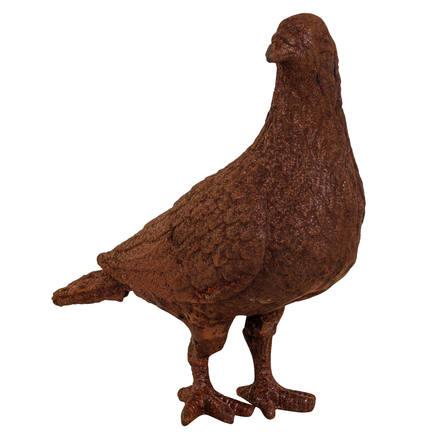 aubaho-F01-R-2 Gartenskulptur Vogel Figur Eisen Tier Garten rost Eisenfigur Skulptur Antik-stil