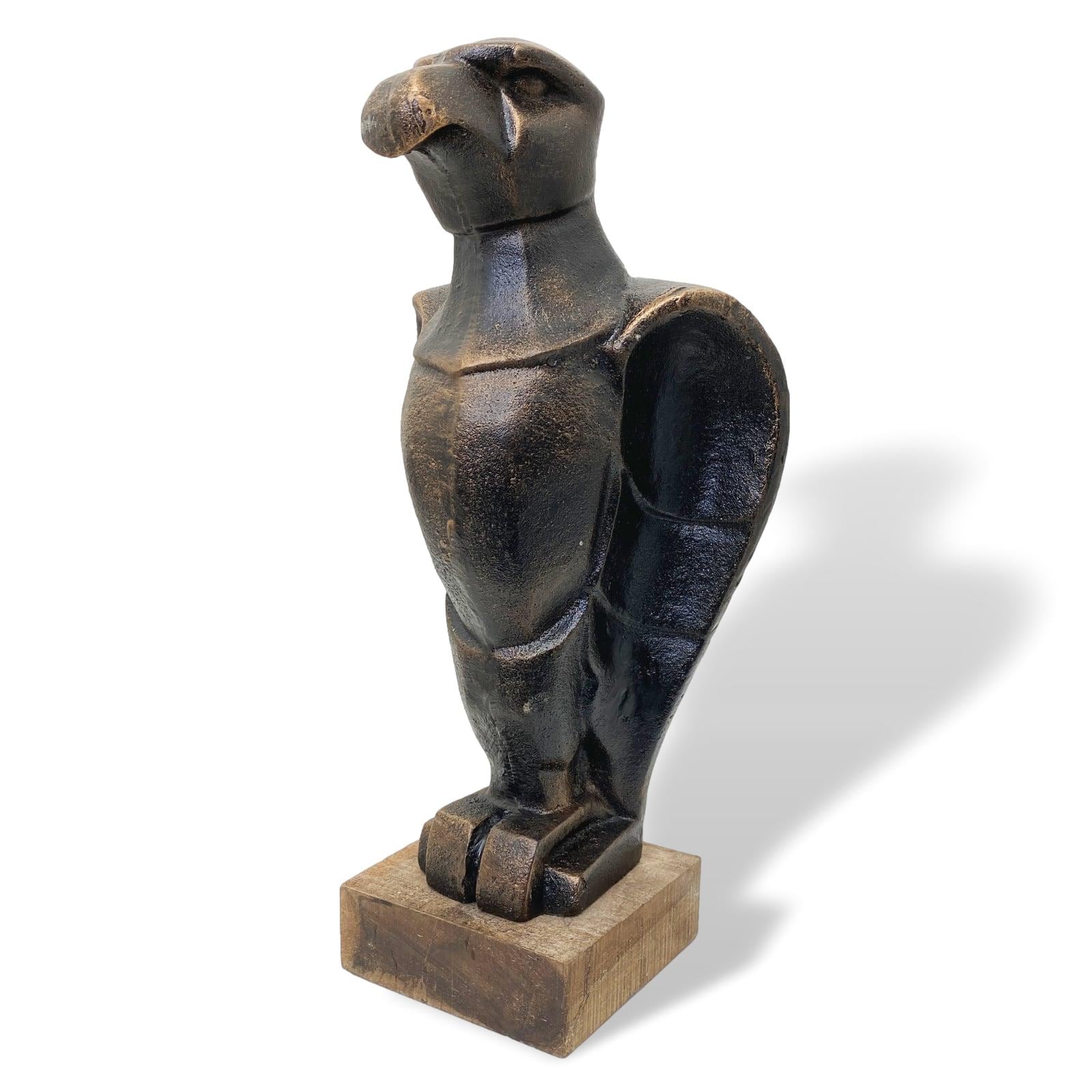 Skulptur Adler Figur Metall Bronze-Optik Art-Deko-Antik-Stil nach Klimt Replik