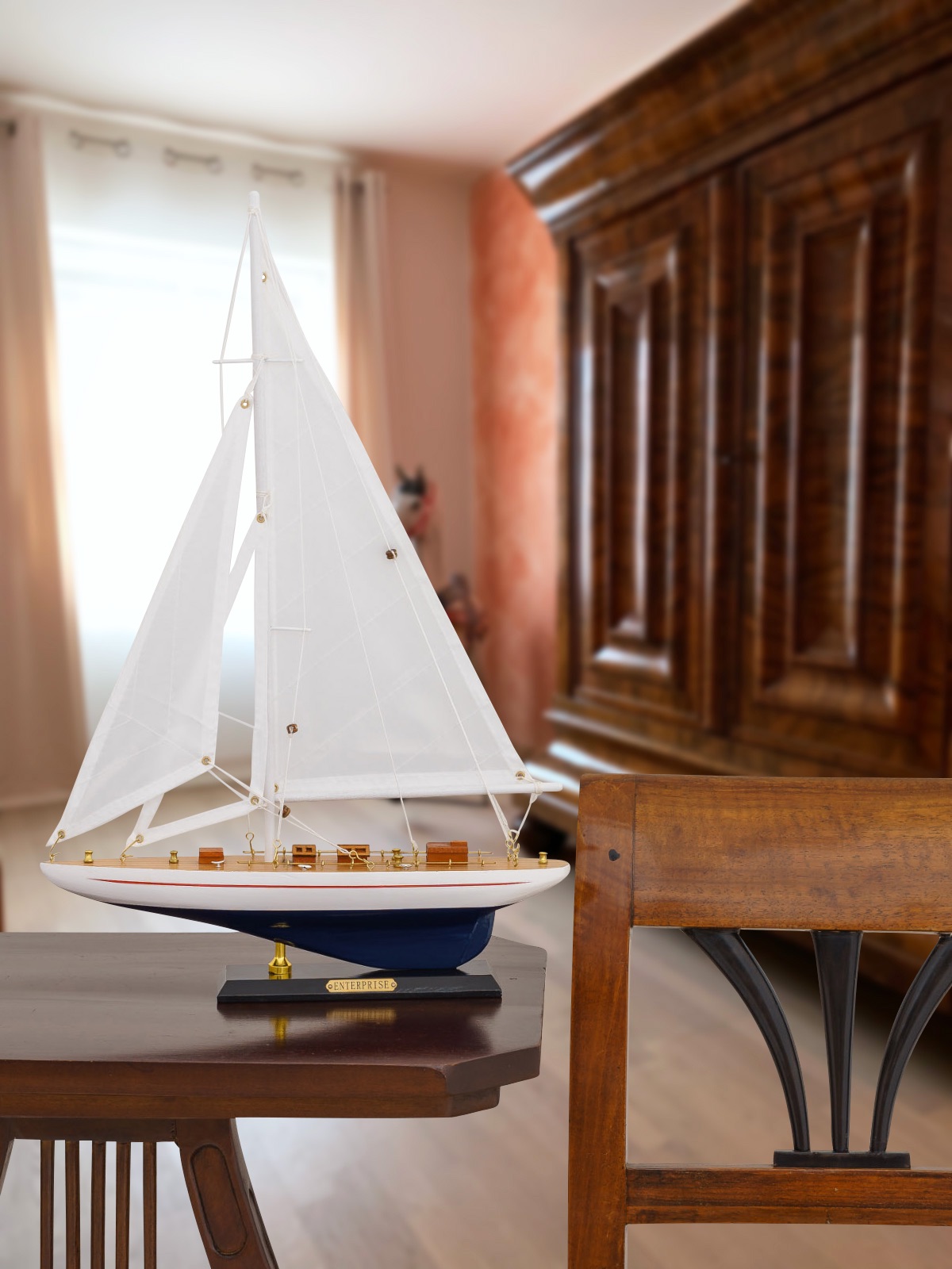 aubaho_SM03-7 Modellschiff Enterprise USA Schiff Segelschiff Maritim Antik-Stil kein Bausatz