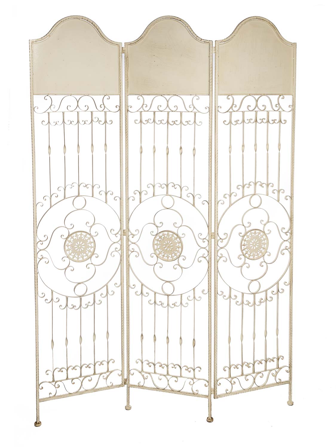 2016-12-07_Auktionshaus_158 Paravent Pergola Spalier Eisen Rankhilfe Zaun 19kg Antik-Stil Raumteiler weiß