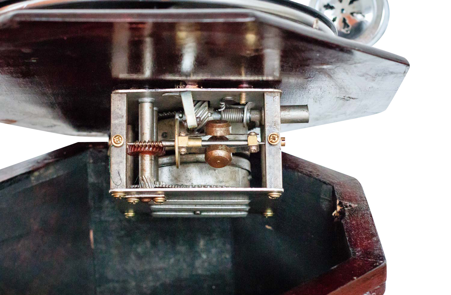 R-01-Bild-6 Nostalgie Grammophon Gramophone Dekoration mit Trichter Grammofon Antik-Stil (f)