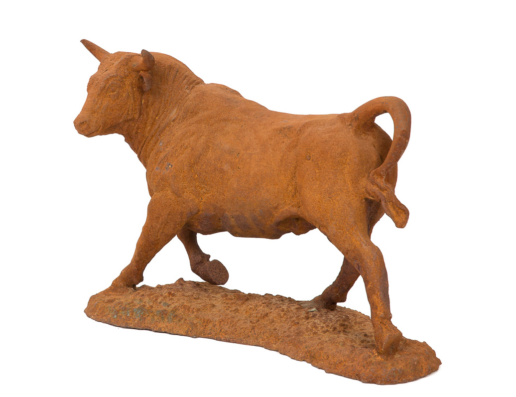 PD-26-R-3JbmisiNONqB9f Skulptur Stier Gartenfigur Figur Eisen Garten garden sculpture iron bull art