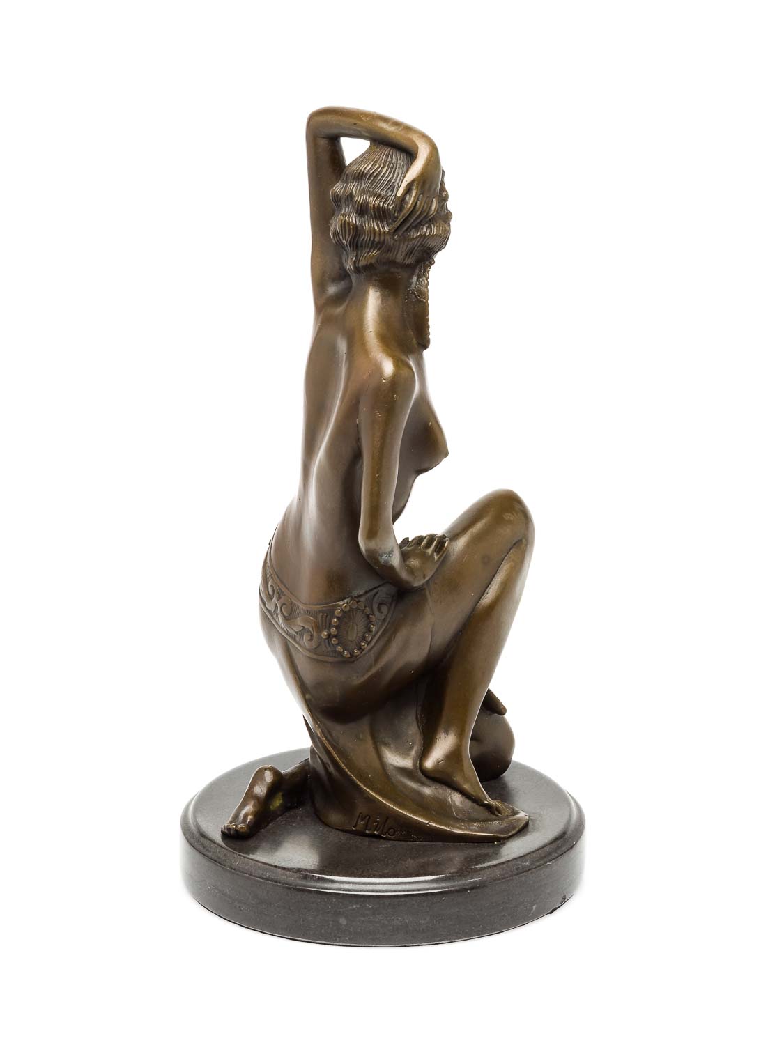 2016-10-20_Auktionshaus_146 Bronzeskulptur Tänzerin Artdeco erotische Kunst 30cm Skulptur Bronze
