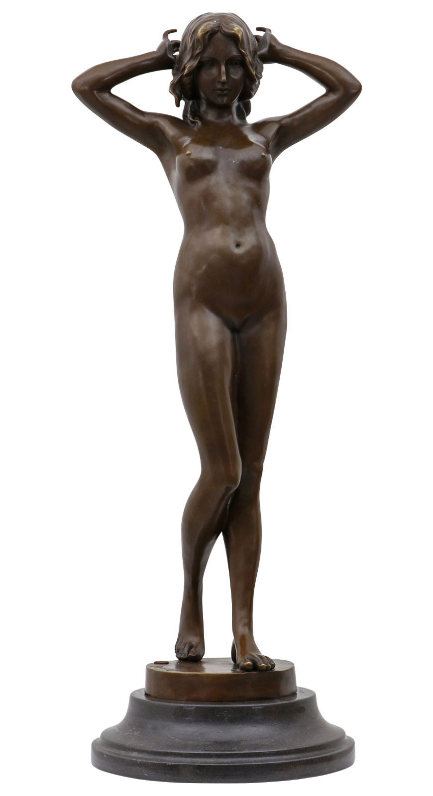 VG-112 Bronzeskulptur Frau Erotik erotische Kunst Antik-Stil Bronze Figur Statue 78cm