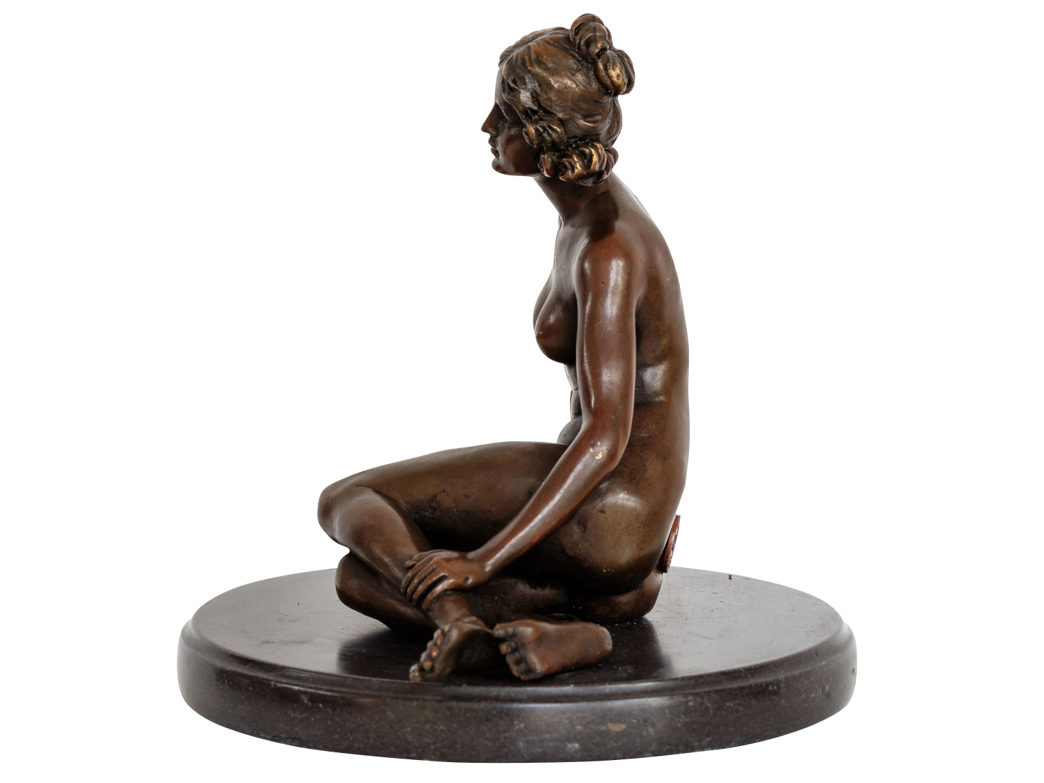 Bronzefigur erotische Kunst Erotik Frau Akt Bronze Bronzeskulptur Antik-Stil