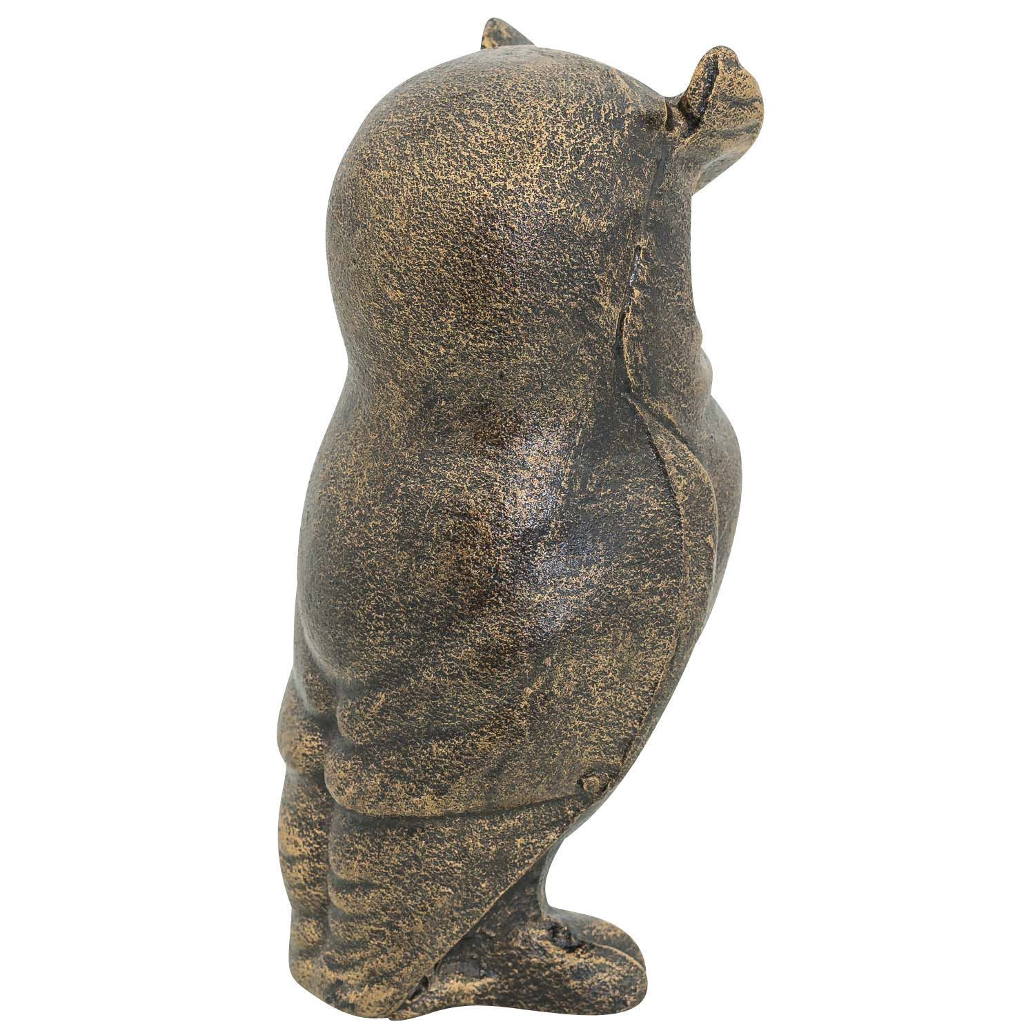 TX-261-5 Figur Eule Kauz Uhu Vogel Skulptur Eisen Dekoration Antik-Stil 16cm