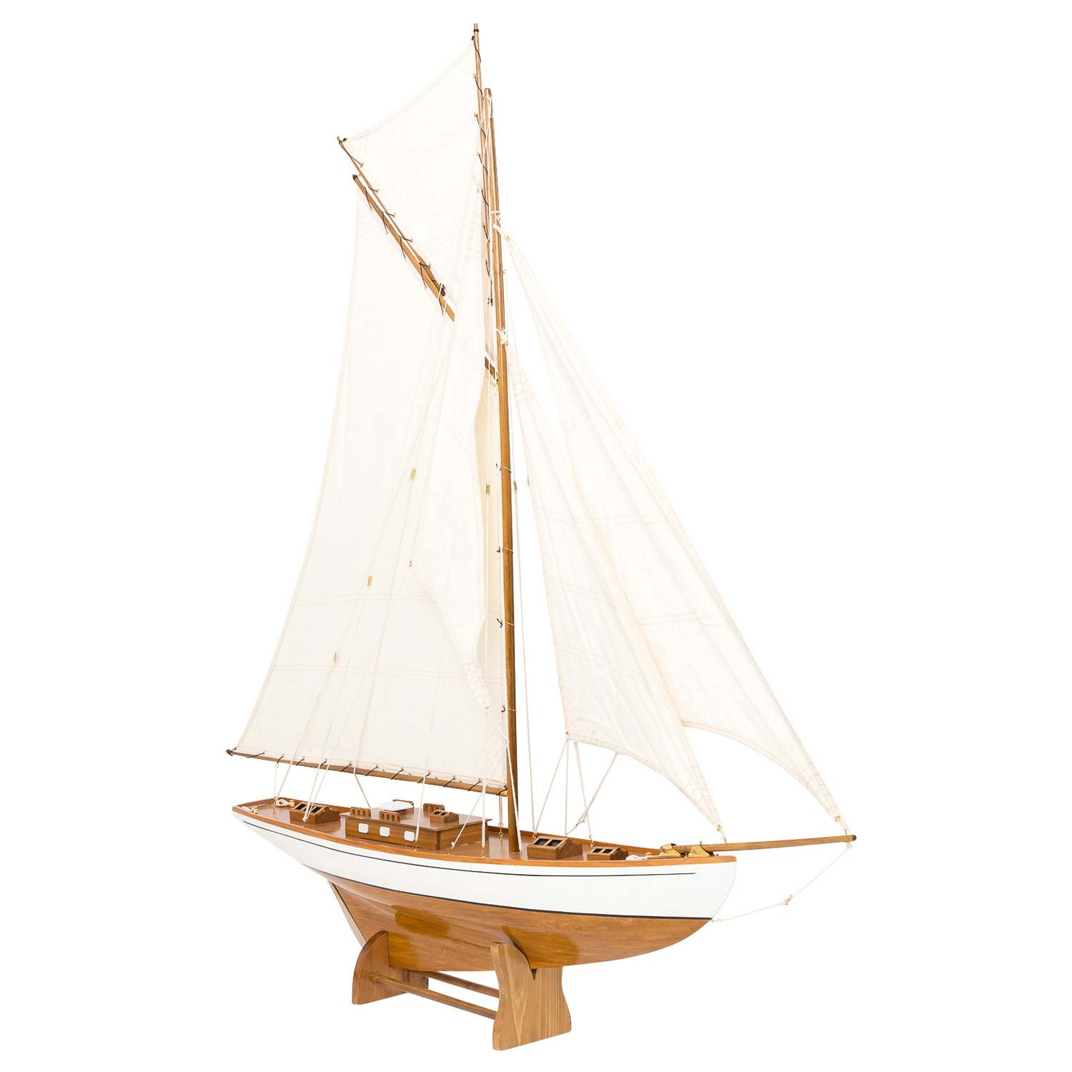 5053-segelschiff Modellschiff Segelyacht Yacht Holz Schiff Boot Segelschiff Schiffsmodell H:135cm