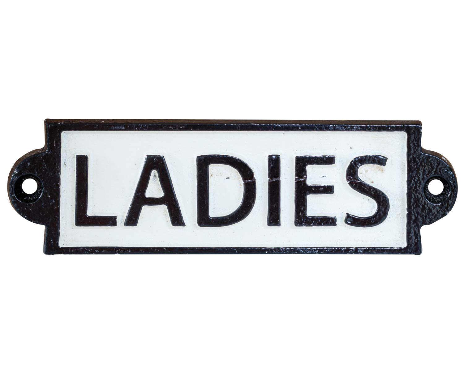 CS-7-1 Nostalgie Türschild Schild Ladies Damen Toilette Gäste WC 16cm Eisen Antik-Stil