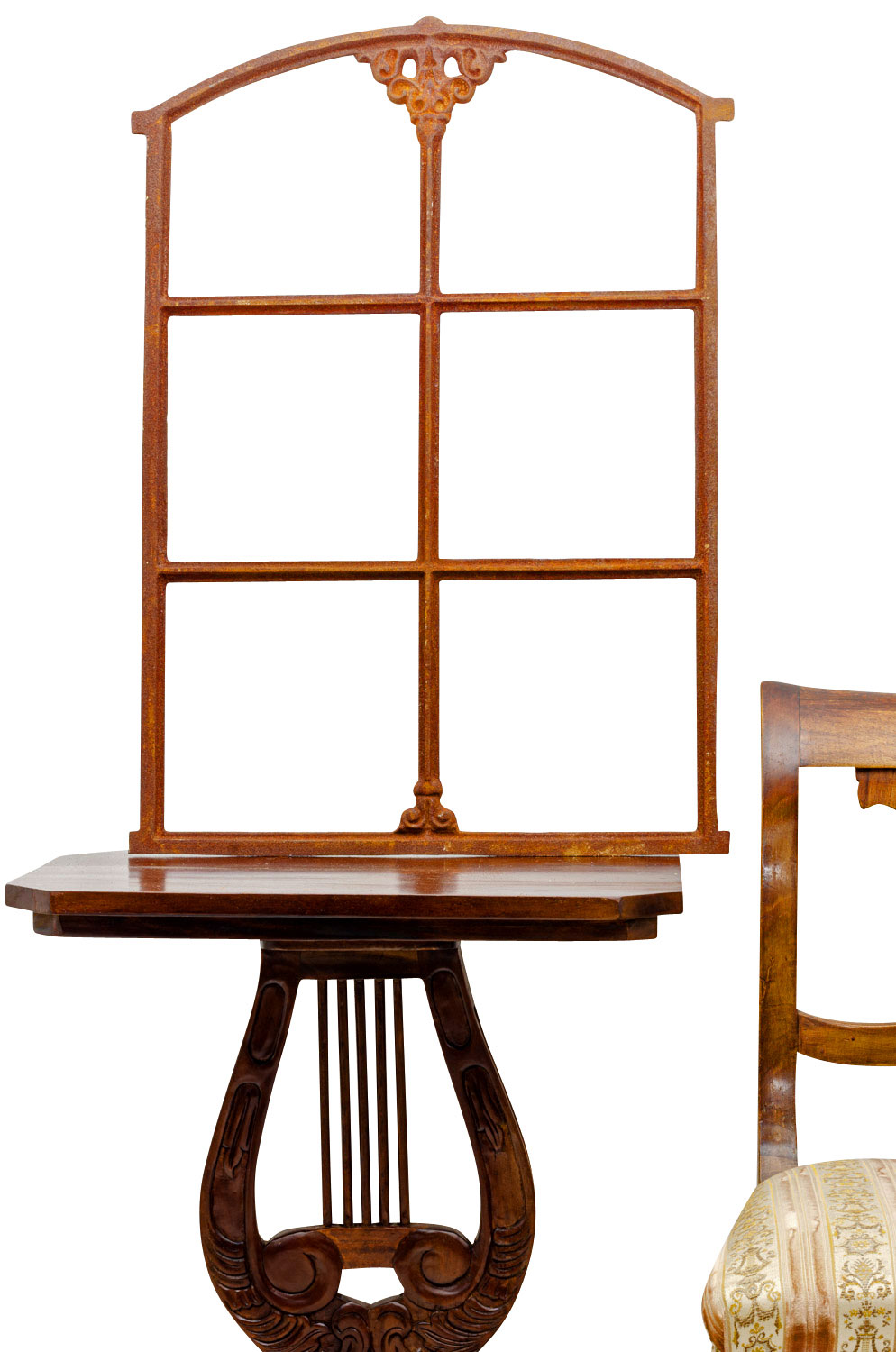 aubaho-F02E-R-3 Fenster Rost Stallfenster Eisenfenster Scheunenfenster Eisen 75cm Antik-Stil a3