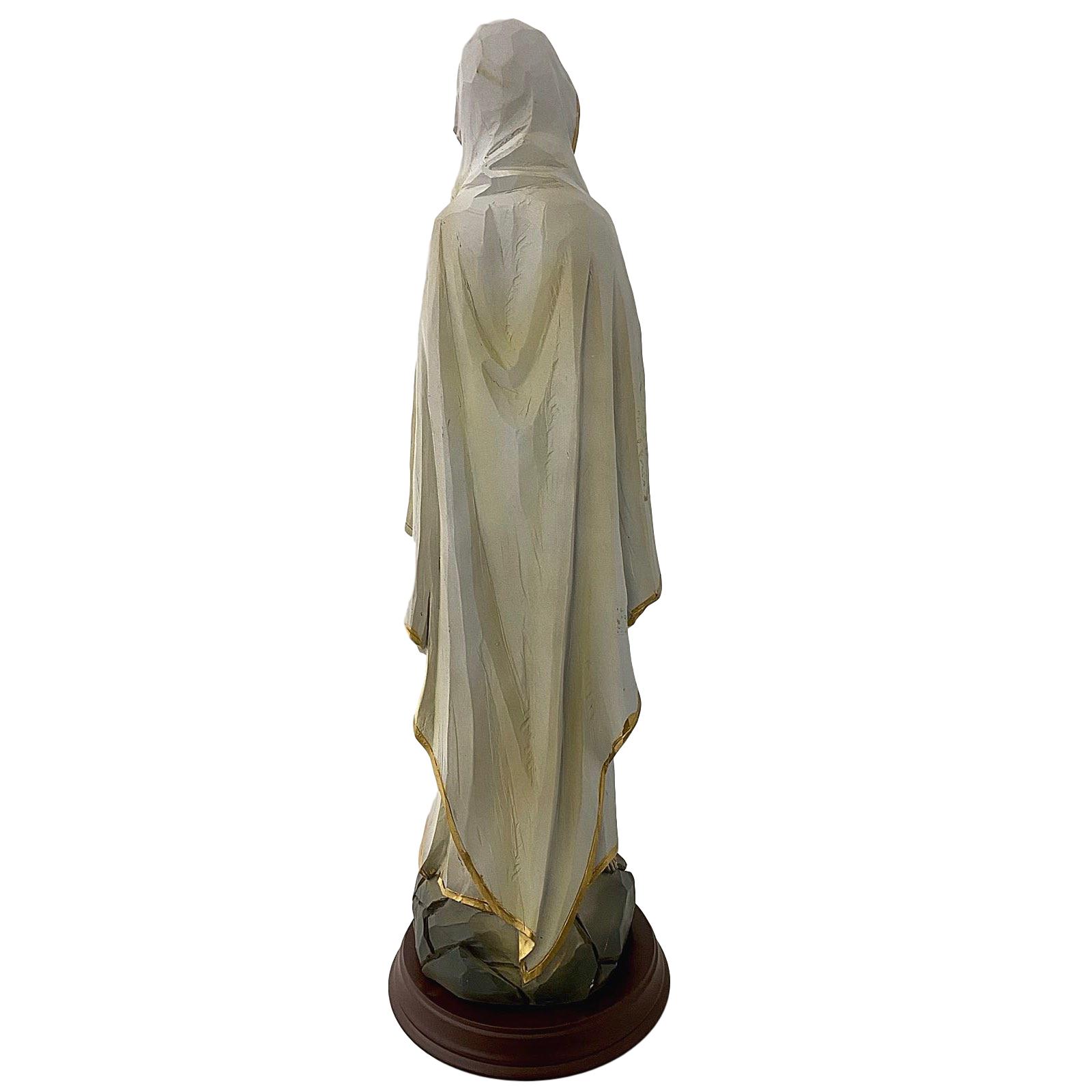 Skulptur Madonna Heiligenfigur Maria Figur Statue Kunststein 43cm Antik-Stil