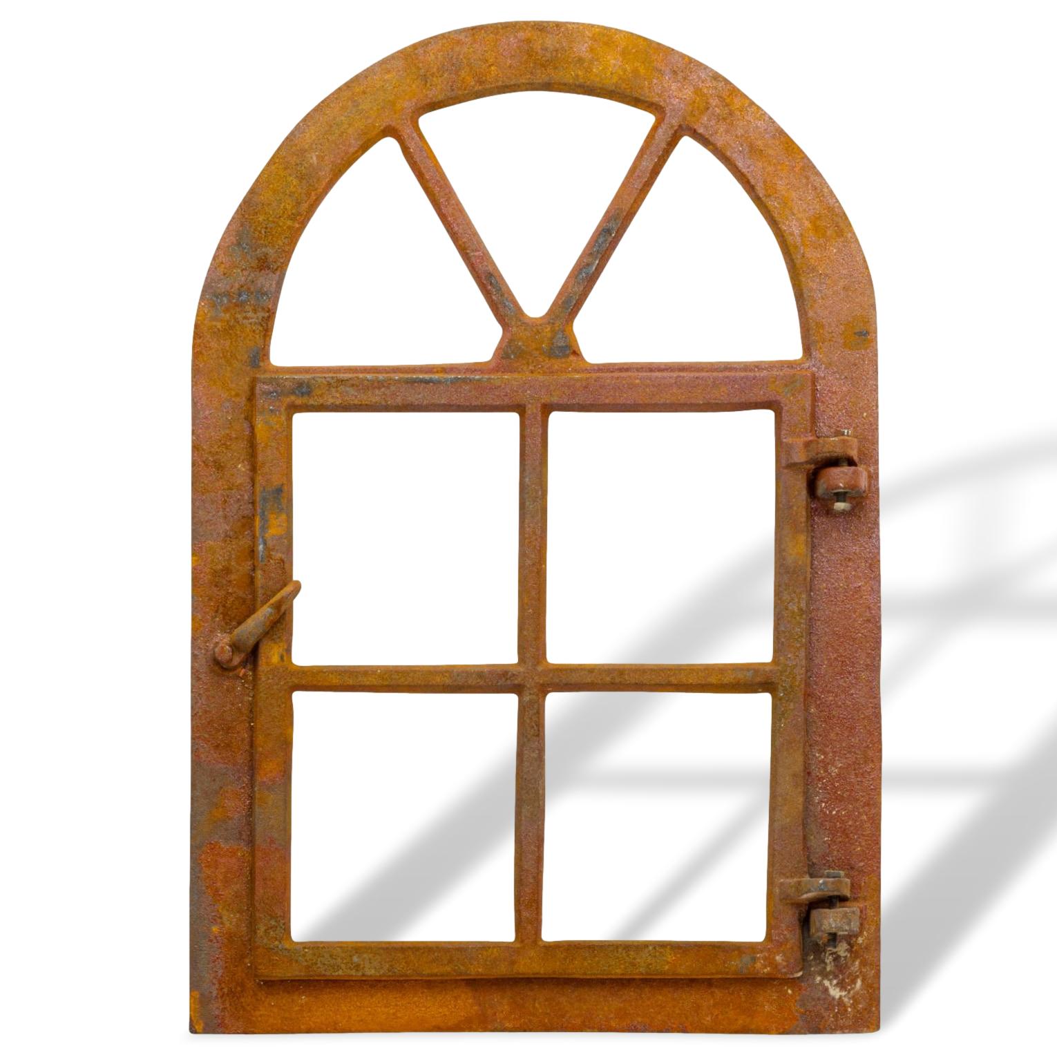 aubaho-F40-R-100 Stallfenster Fenster zum Öffnen Scheunenfenster Eisen Rost 39,5x57,5cm Antikstil