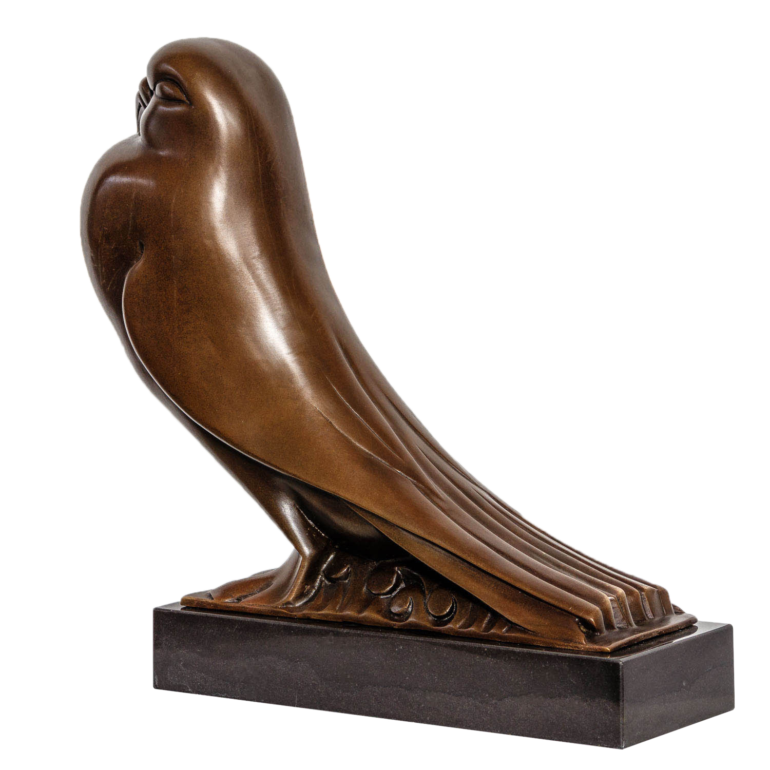 JK-53-4 Bronzeskulptur Taube Vogel Antik-Stil Bronze Figur Skulptur Statue 33cm