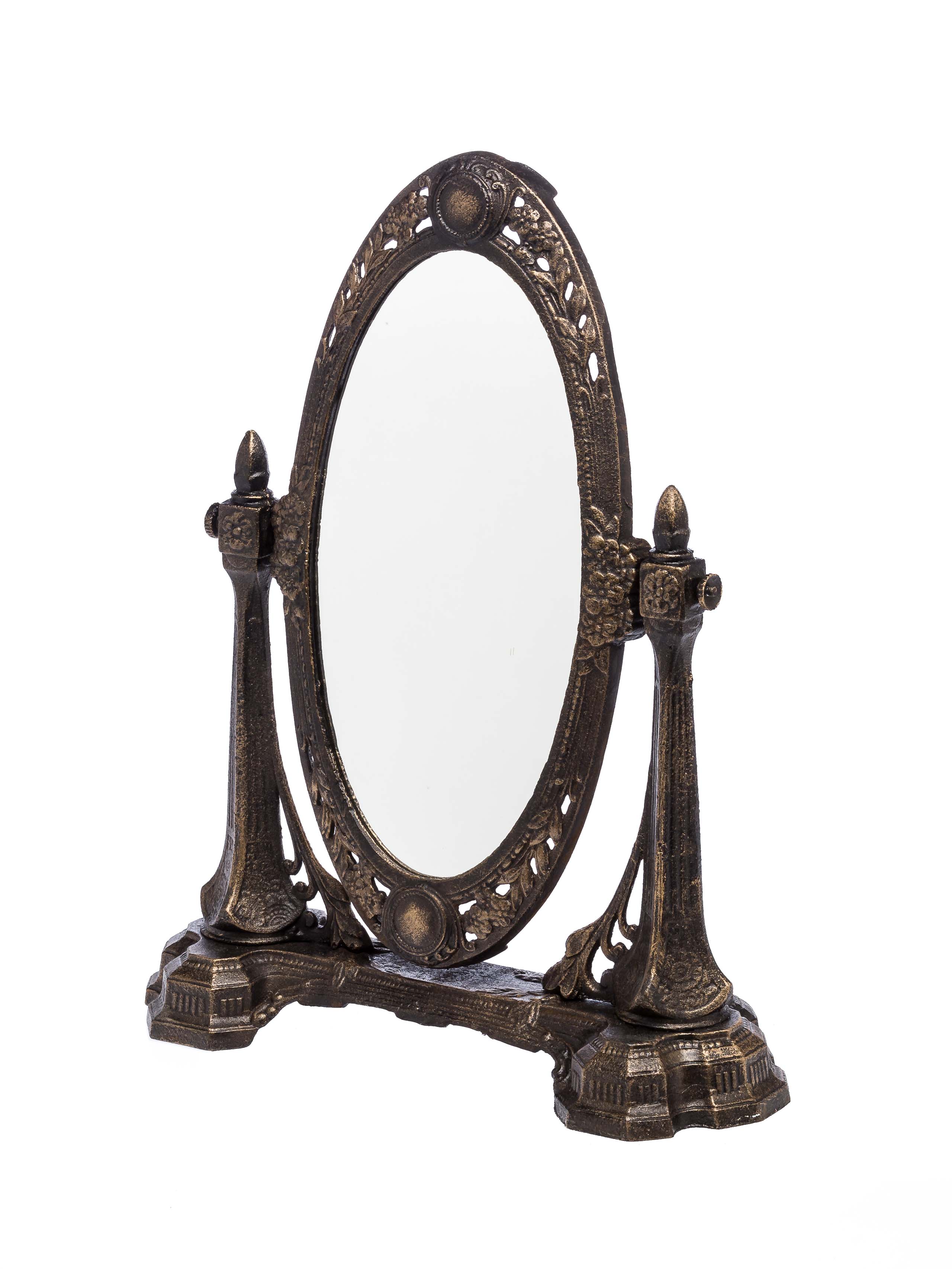 2015-07-23_Auktionshaus_105 Spiegel Schminkspiegel Kosmetikspiegel antik Jugendstil Eisen mirror iron