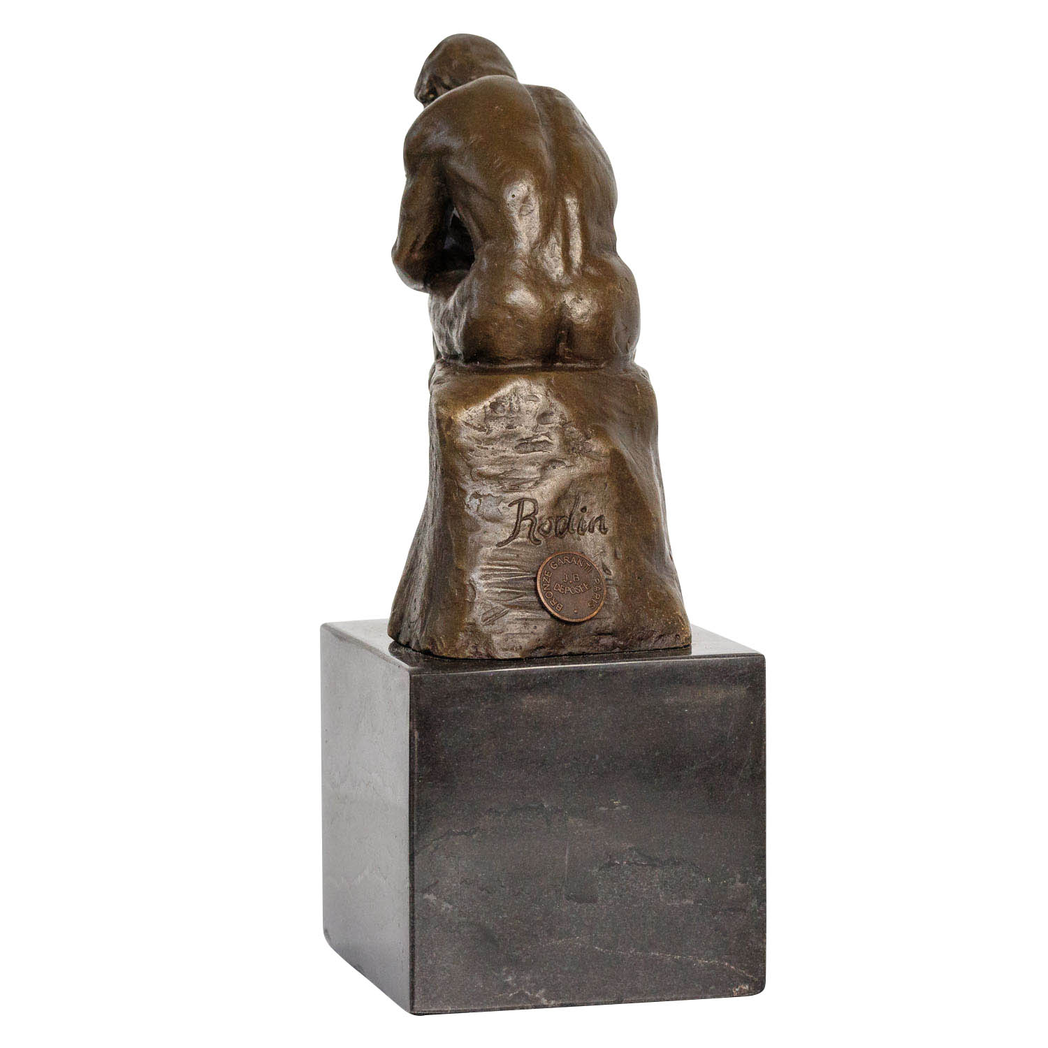 BR154-4 Bronze der Denker Mann Bronzeskulptur Bronzefigur nach Rodin Skulptur sculpture