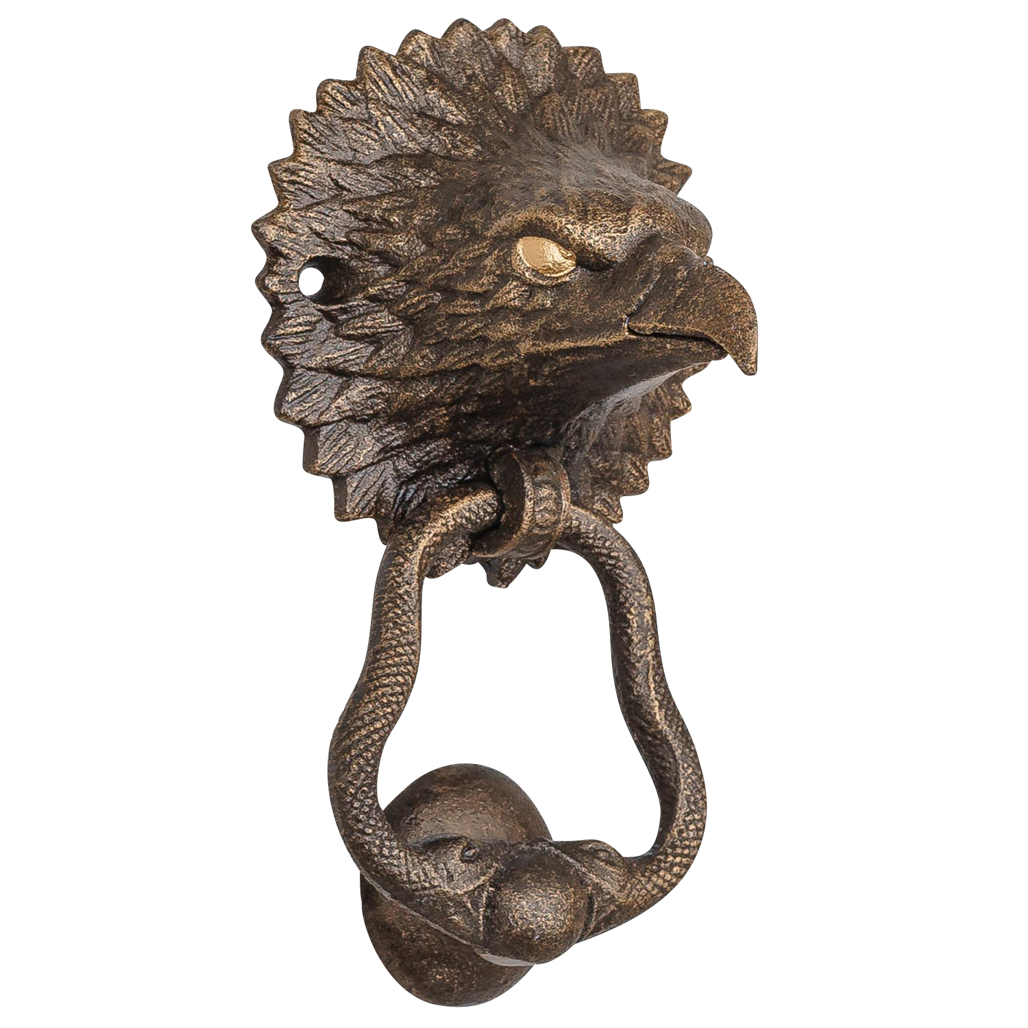 TX-61-3 Türklopfer Adler Figur Skulptur Eisen Antik-Stil 19cm